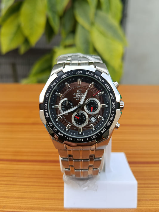 Casio Edifice EF-540D Men’s Chronograph Watch | Stainless Steel