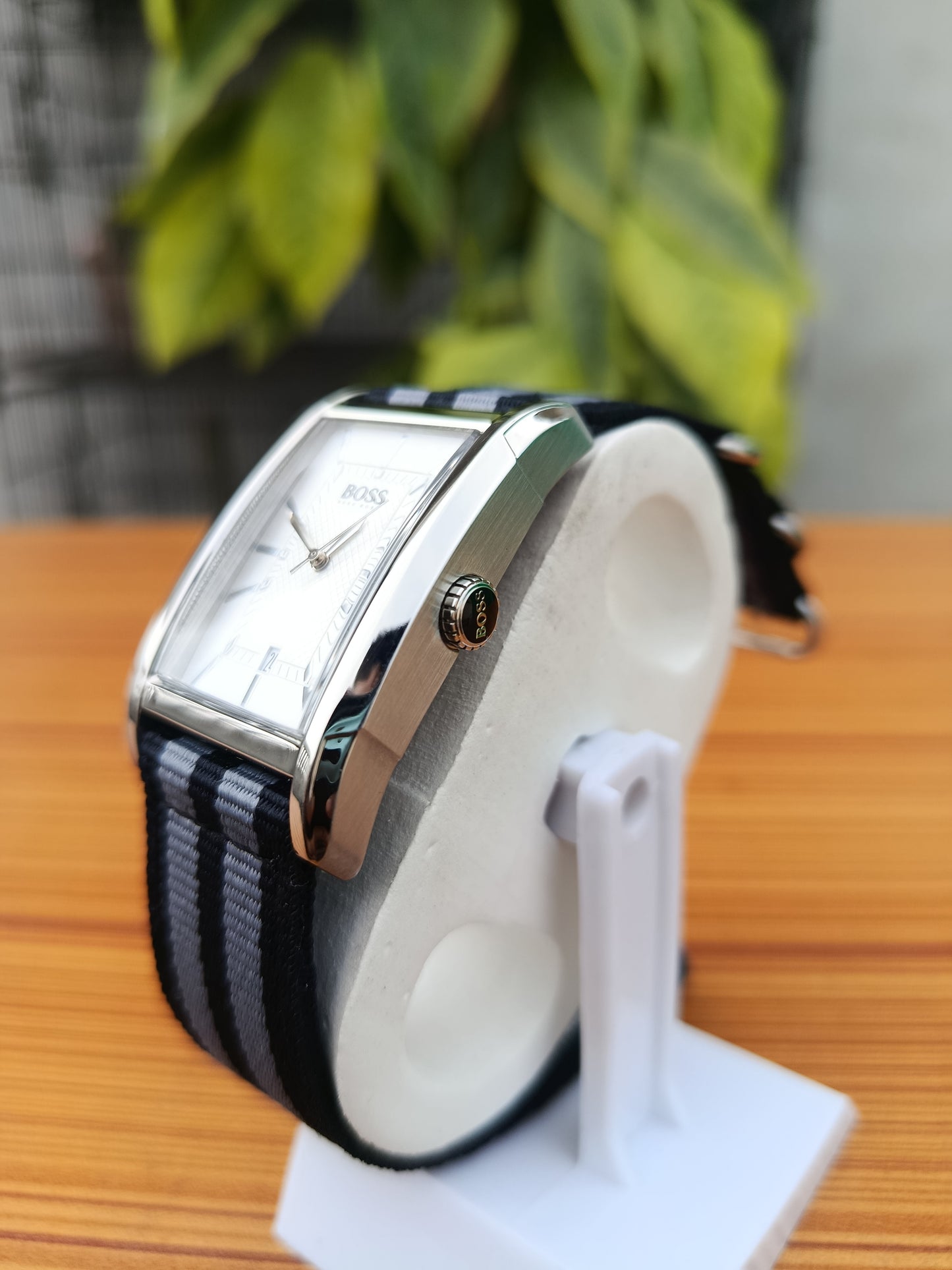 Hugo Boss Square Dial Men’s Watch | NATO Strap | Quartz Japan Movement | 40mm Case