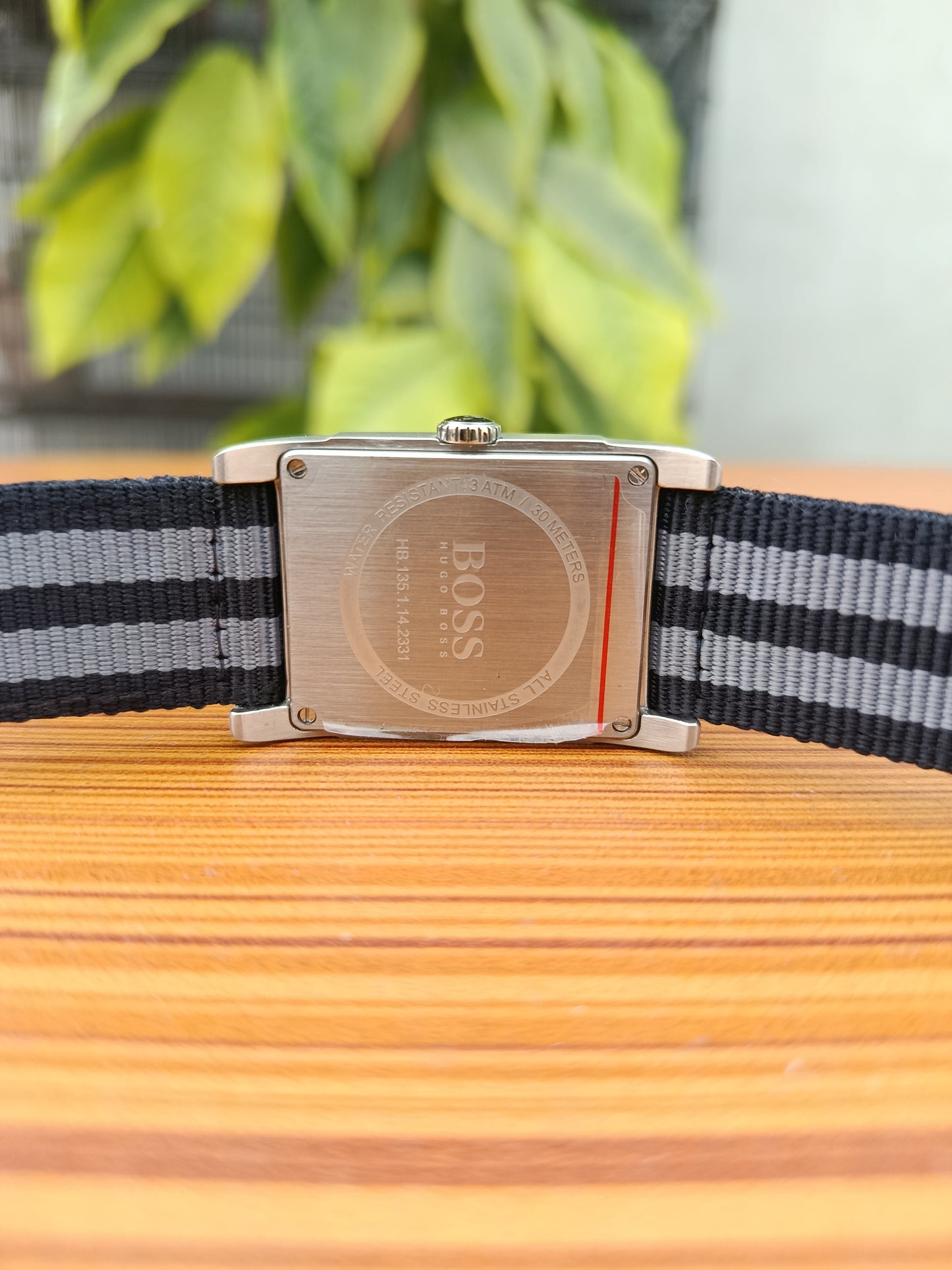 Hugo Boss Square Dial Men’s Watch | NATO Strap | Quartz Japan Movement | 40mm Case