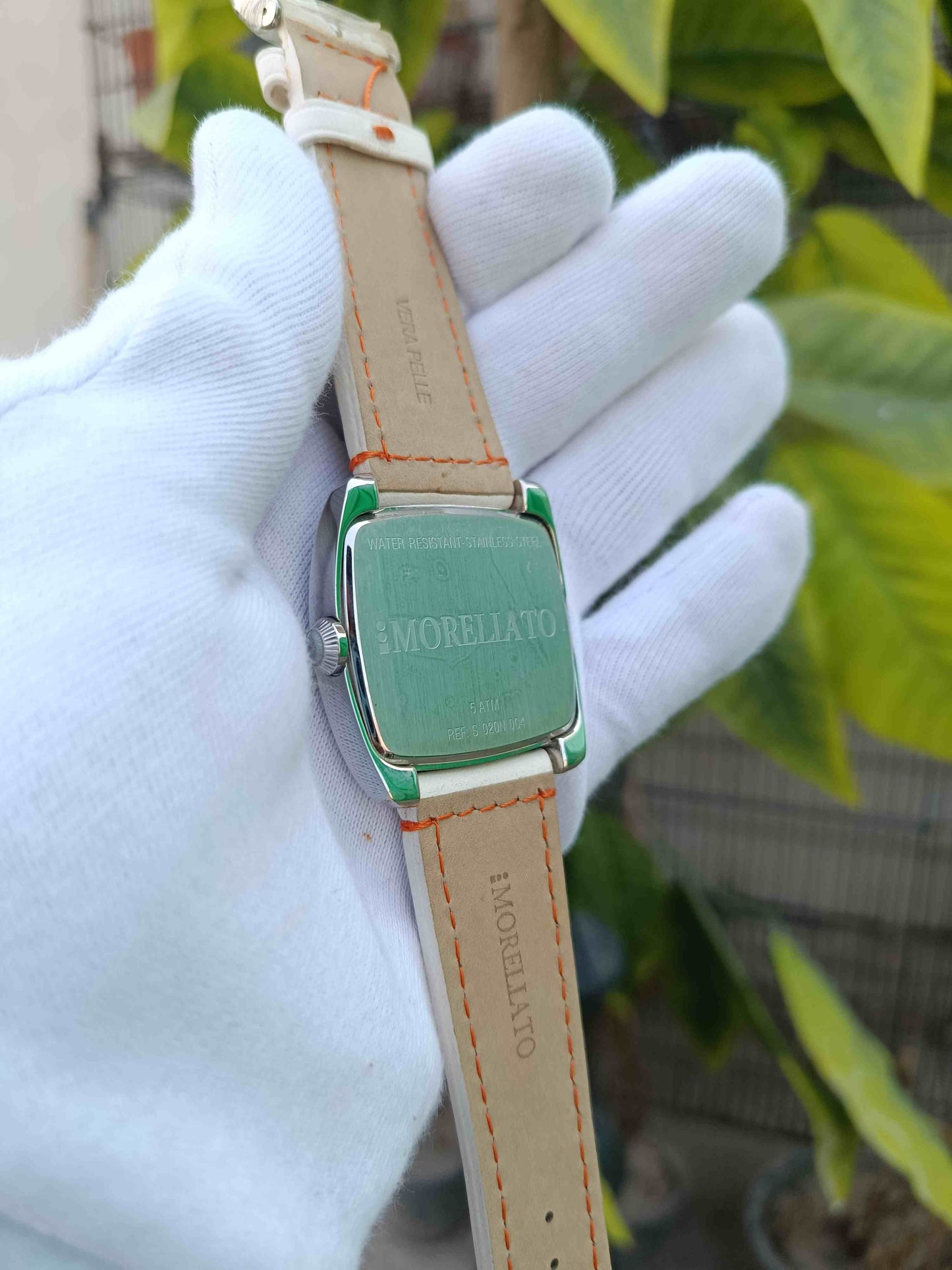 Morellato Men's White Leather Strap Watch