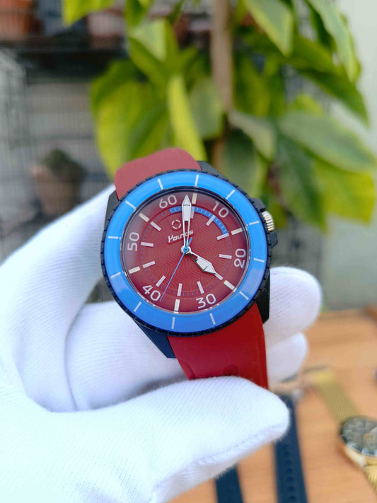 Young's Men's Sports Watch Red Dial