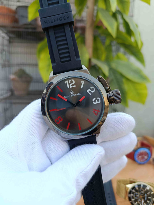 Men Grey Analogue Watch GB-122A – Stylish & Durable Men's Watch