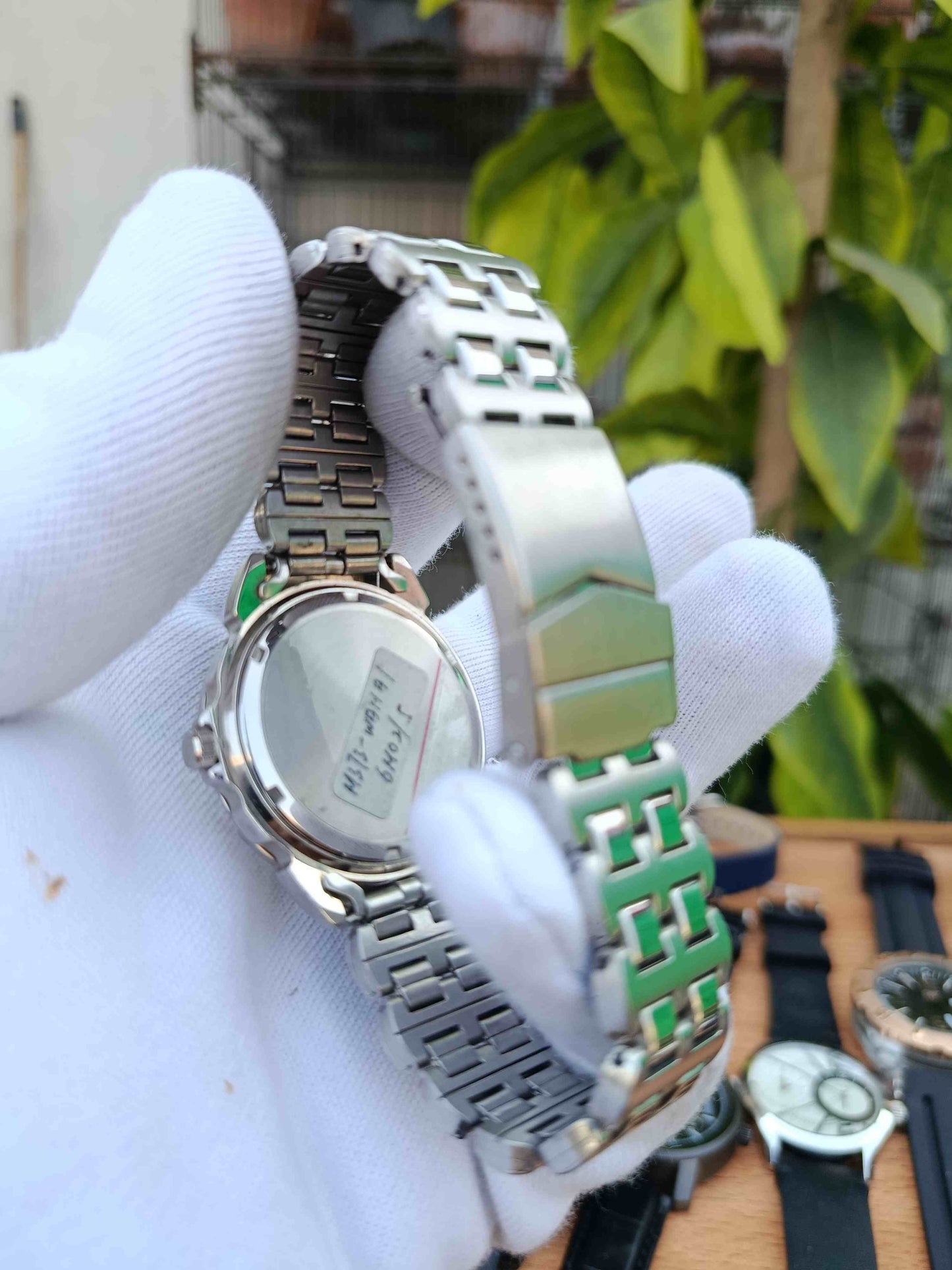 Happy Baron Men's Vintage Watch Day & Date 38mm Dial Stainless Steel Classic Wrist Watch