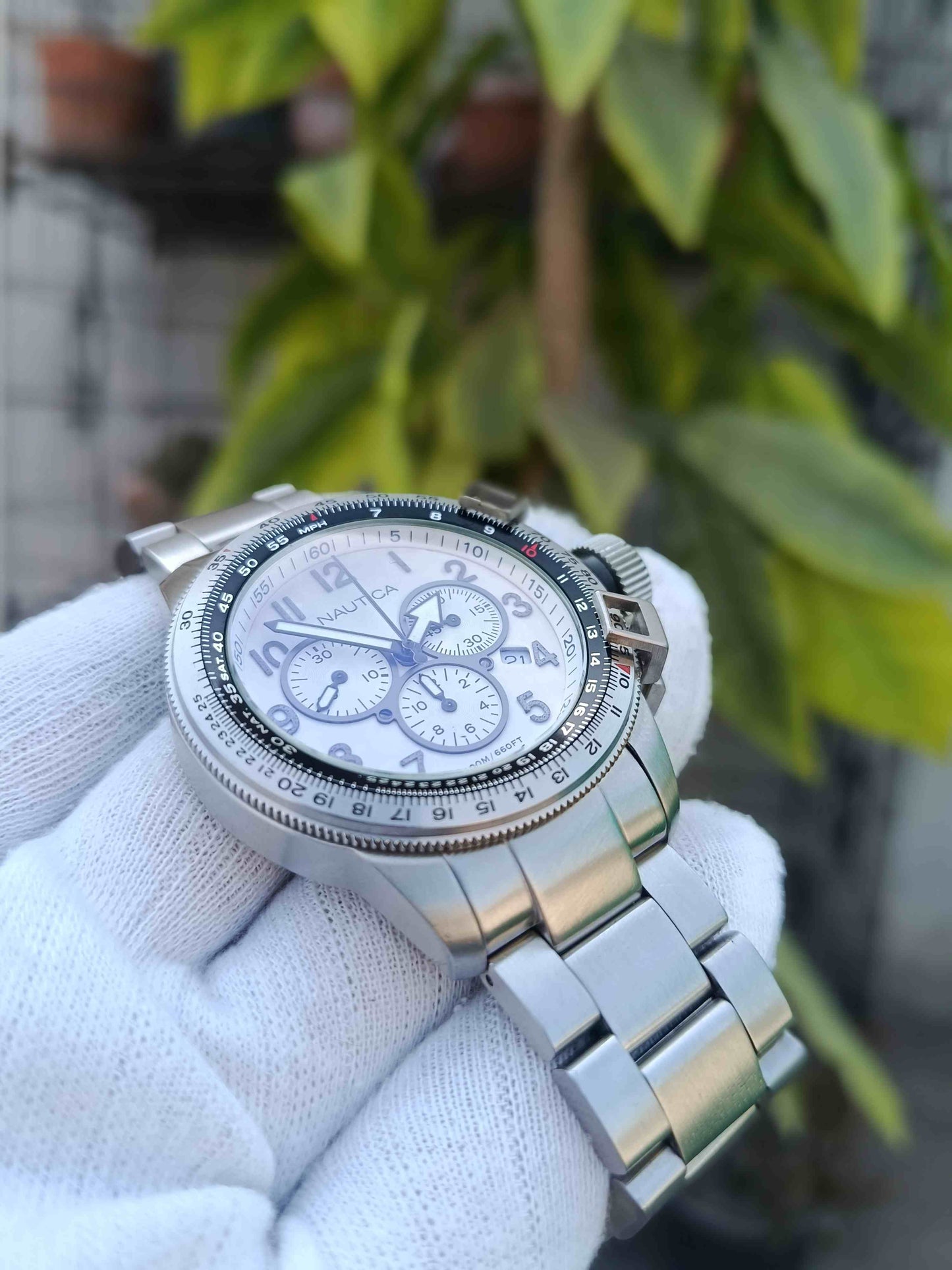 Nautica BFC Chronograph A40007 Quartz 46mm – Bold Sport Style Men’s Watch