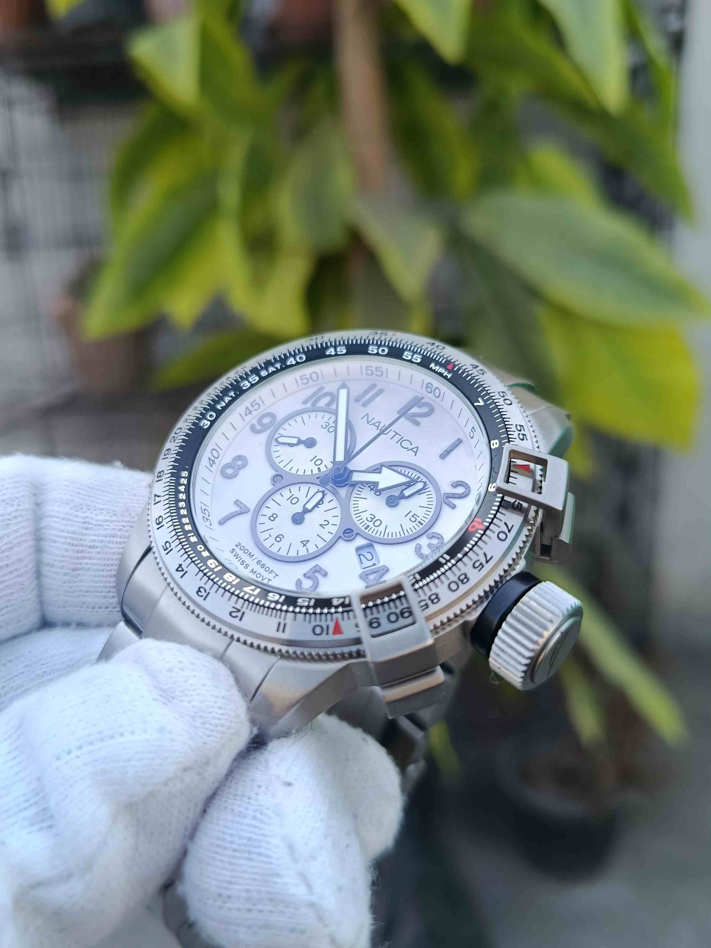 Nautica BFC Chronograph A40007 Quartz 46mm – Bold Sport Style Men’s Watch