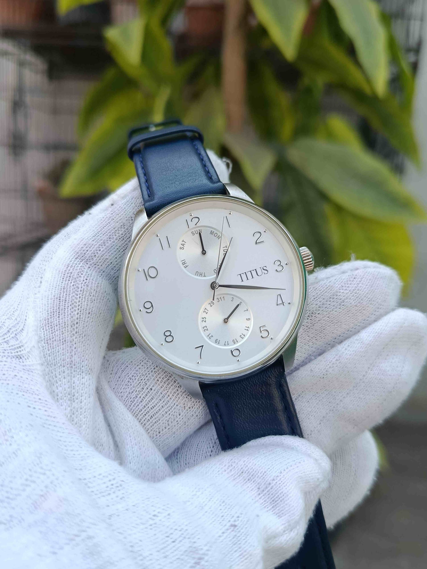Interlude Multifunctional Quartz Leather Watch W06-03080-003