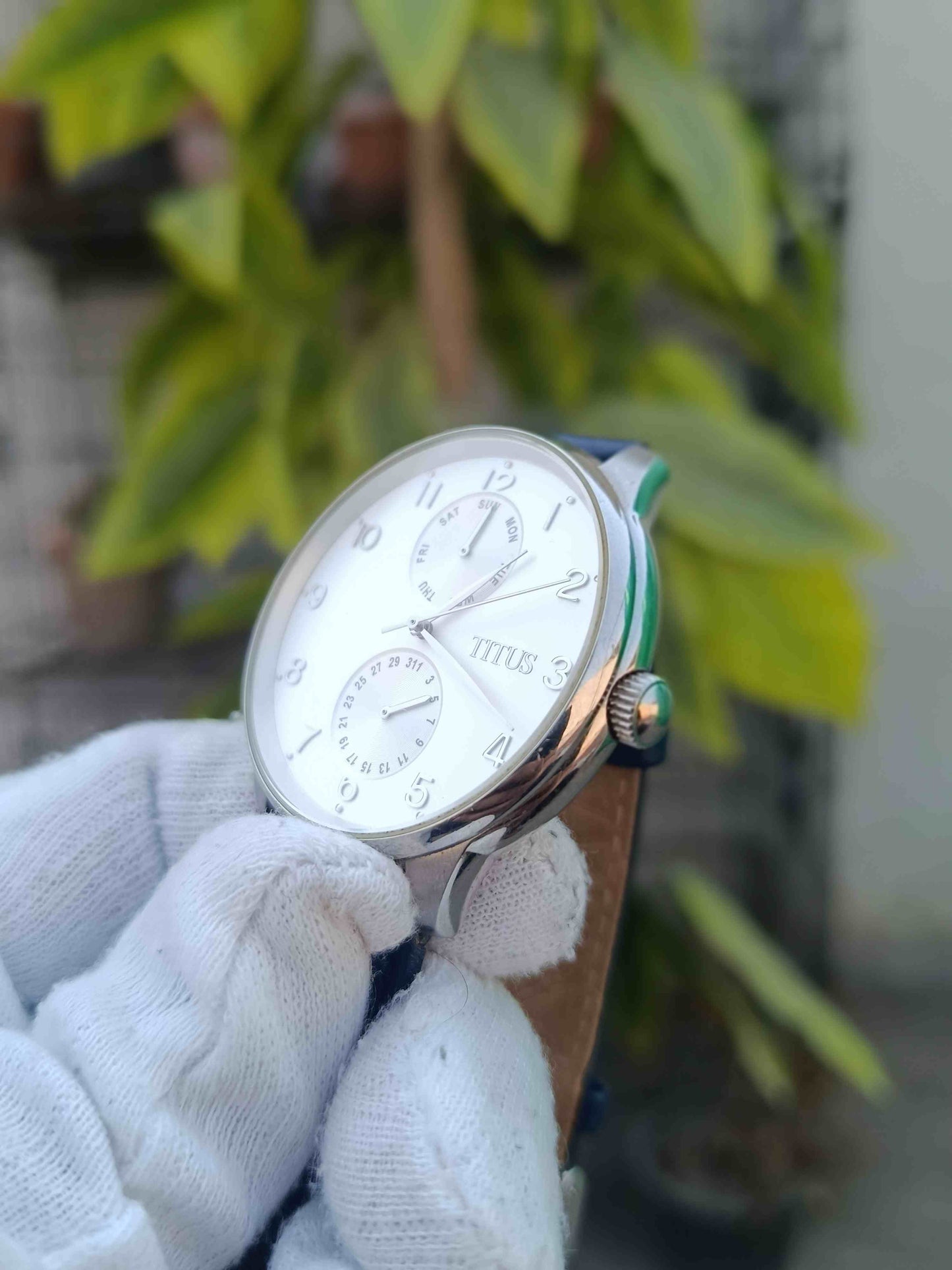 Interlude Multifunctional Quartz Leather Watch W06-03080-003