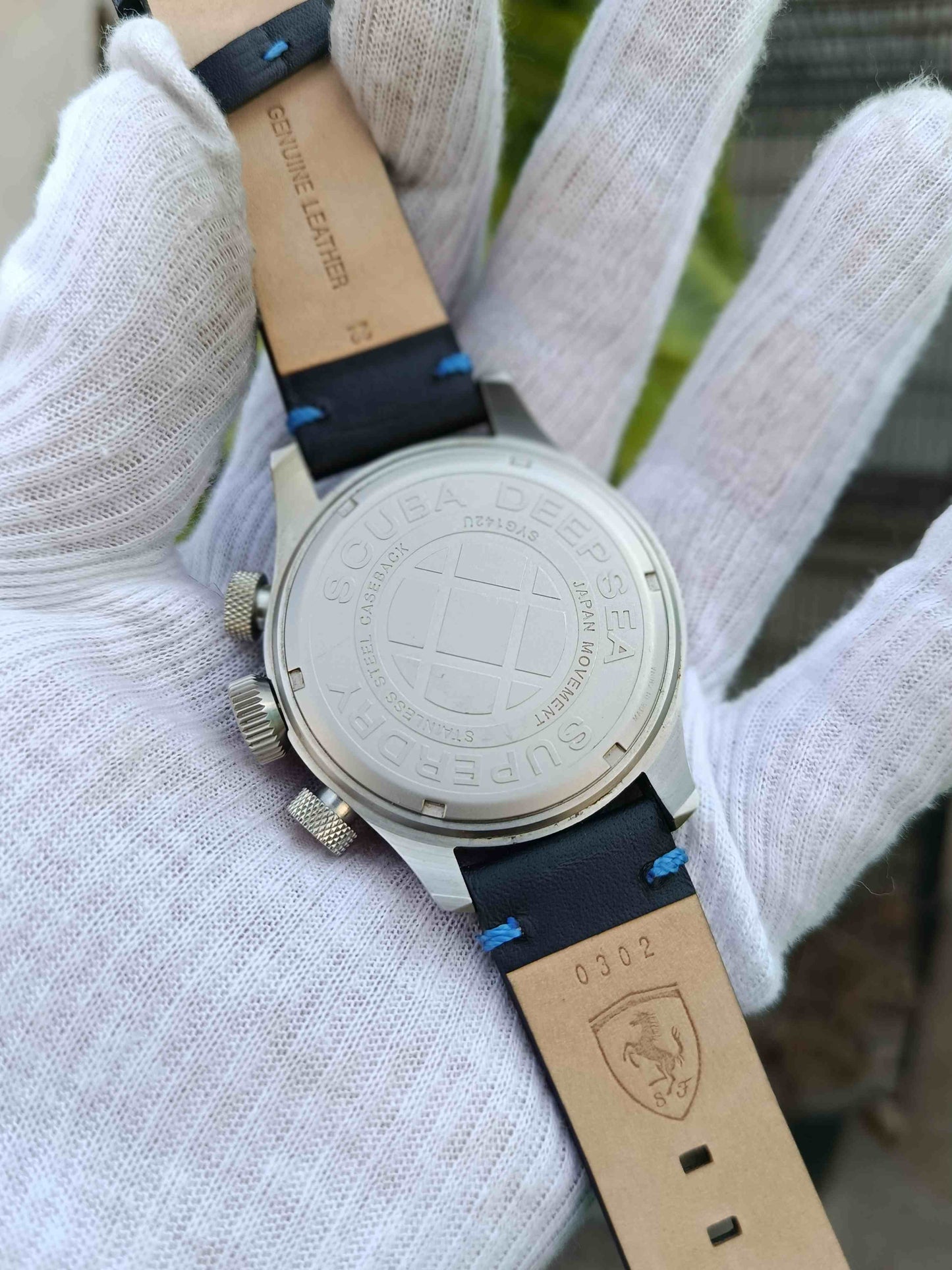 Superdry Scuba Multi-Function Sport Watch - Navy Blue Bezel & Japan Movement