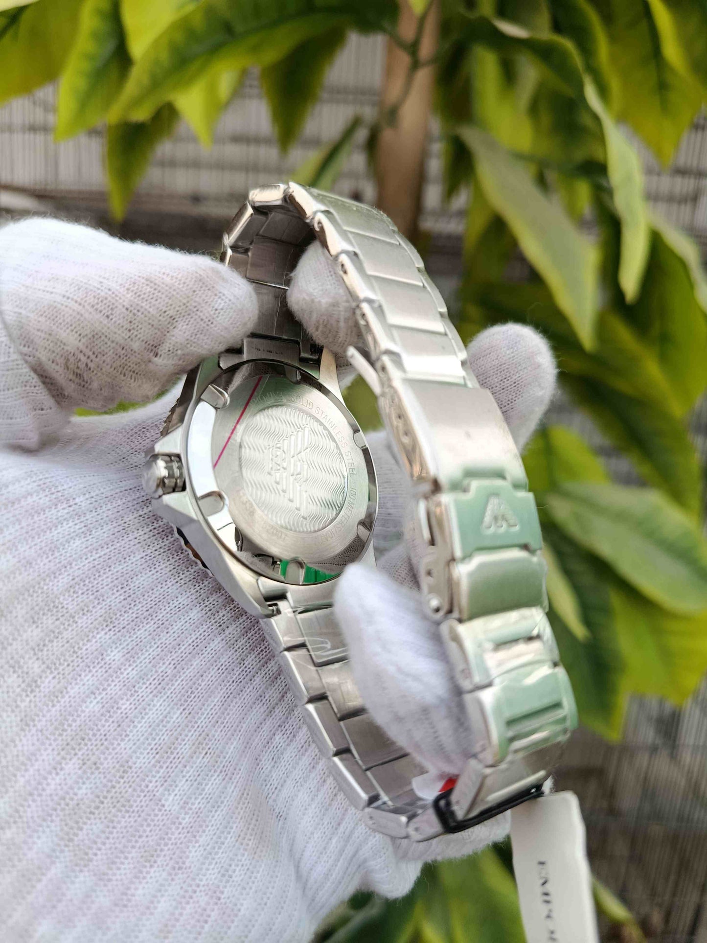 Emporio Armani AR11338 Men’s Quartz Watch – Green Dial 42mm Stainless Steel Luxury Timepiece