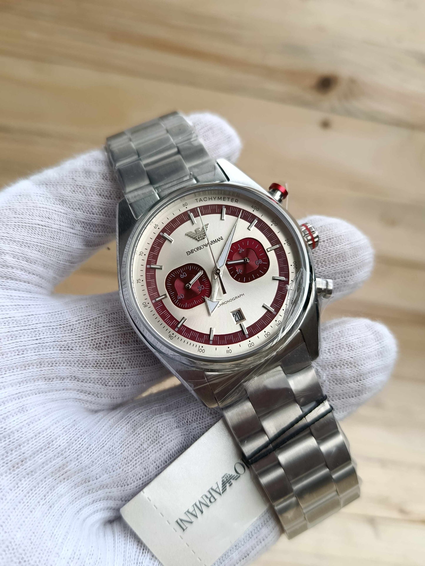 Emporio Armani Racer Chronograph AR11645 Stainless Steel Watch for Men