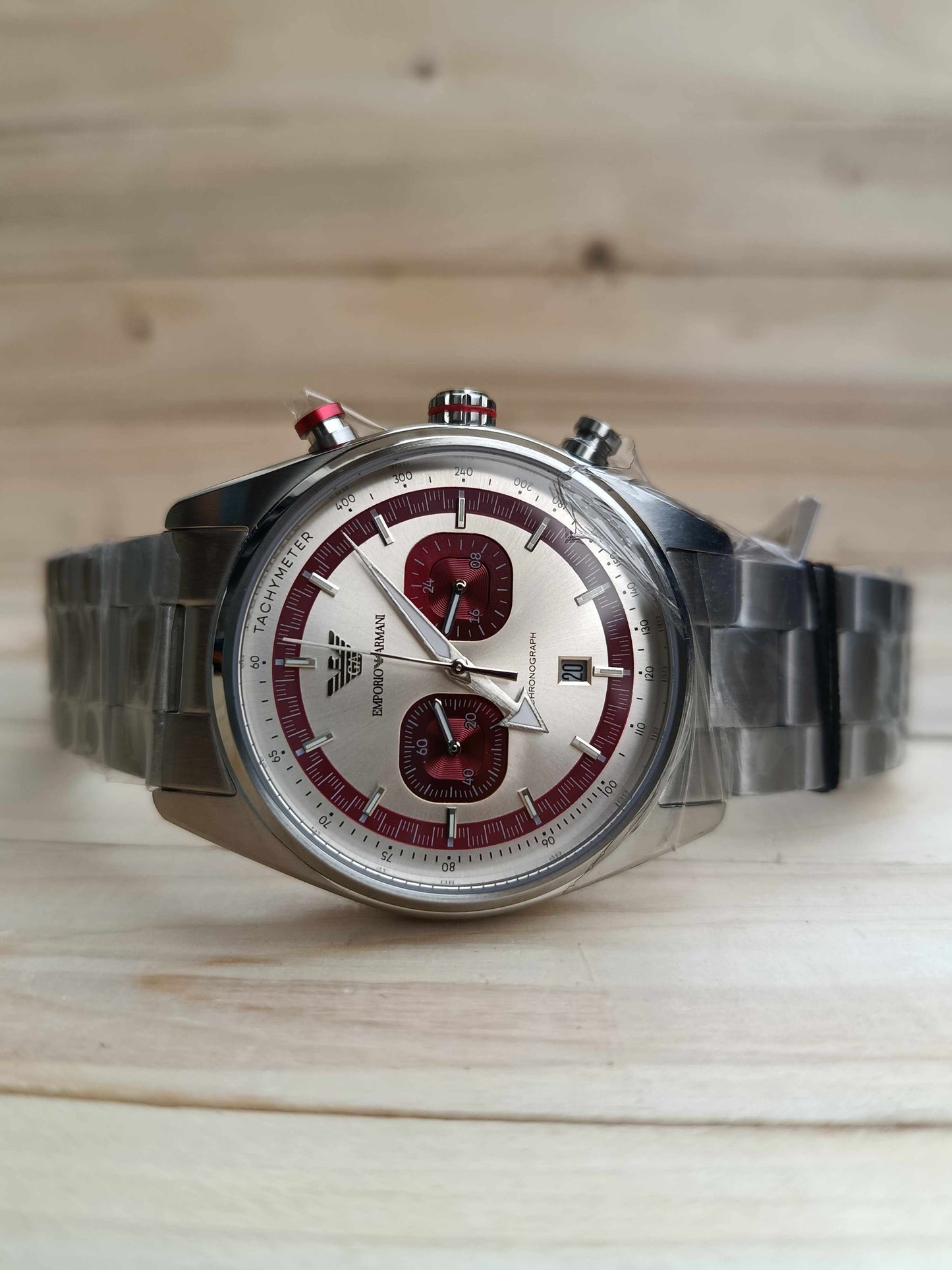Emporio Armani Racer Chronograph AR11645 Stainless Steel Watch for Men