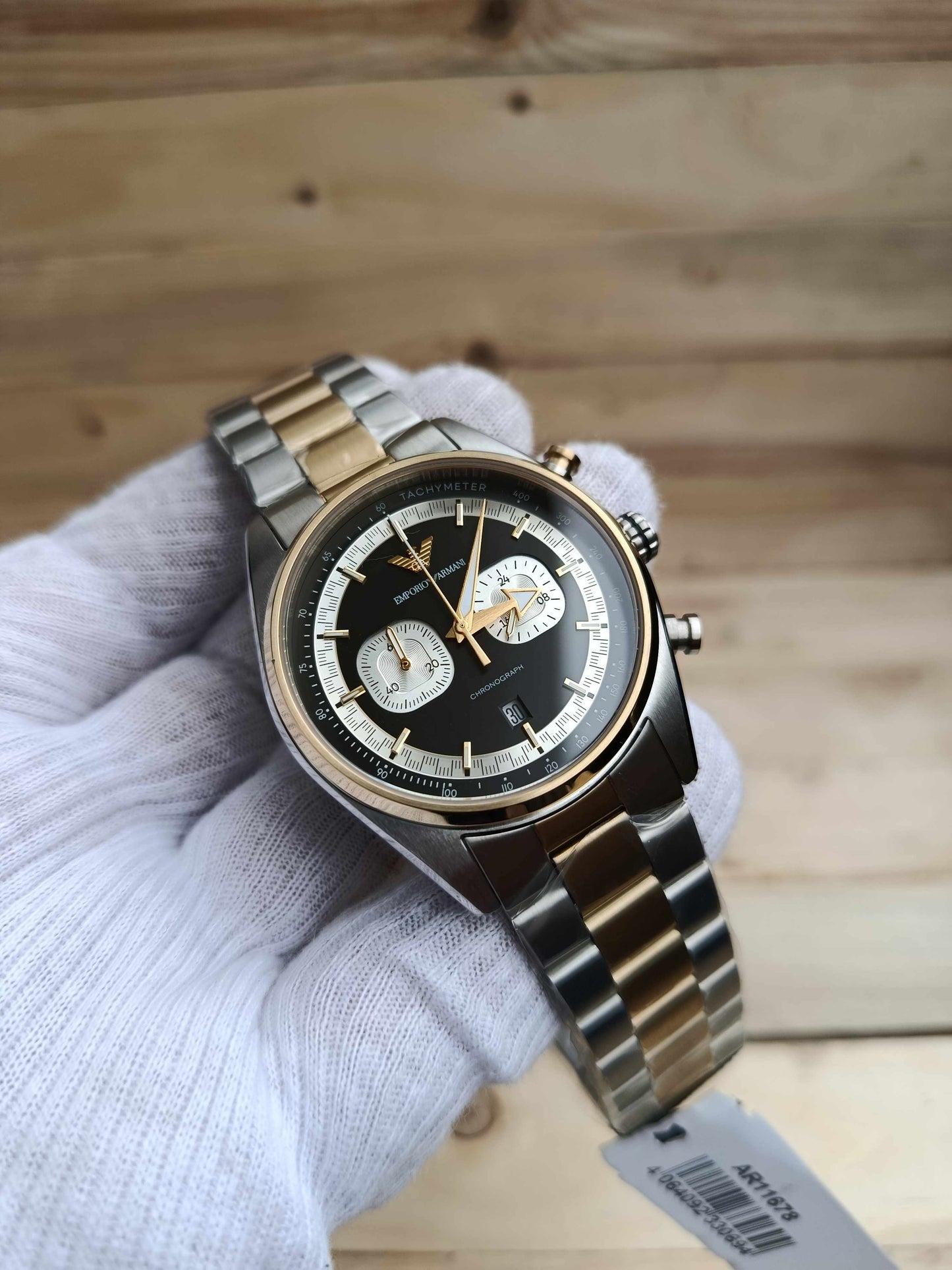 Emporio Armani Racer Chronograph AR11678 Stainless Steel Watch for Men