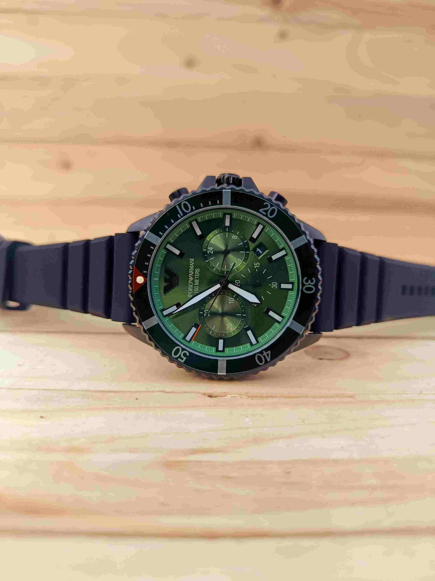Emporio Armani Diver Analog Green Dial Men’s Watch-AR11463
