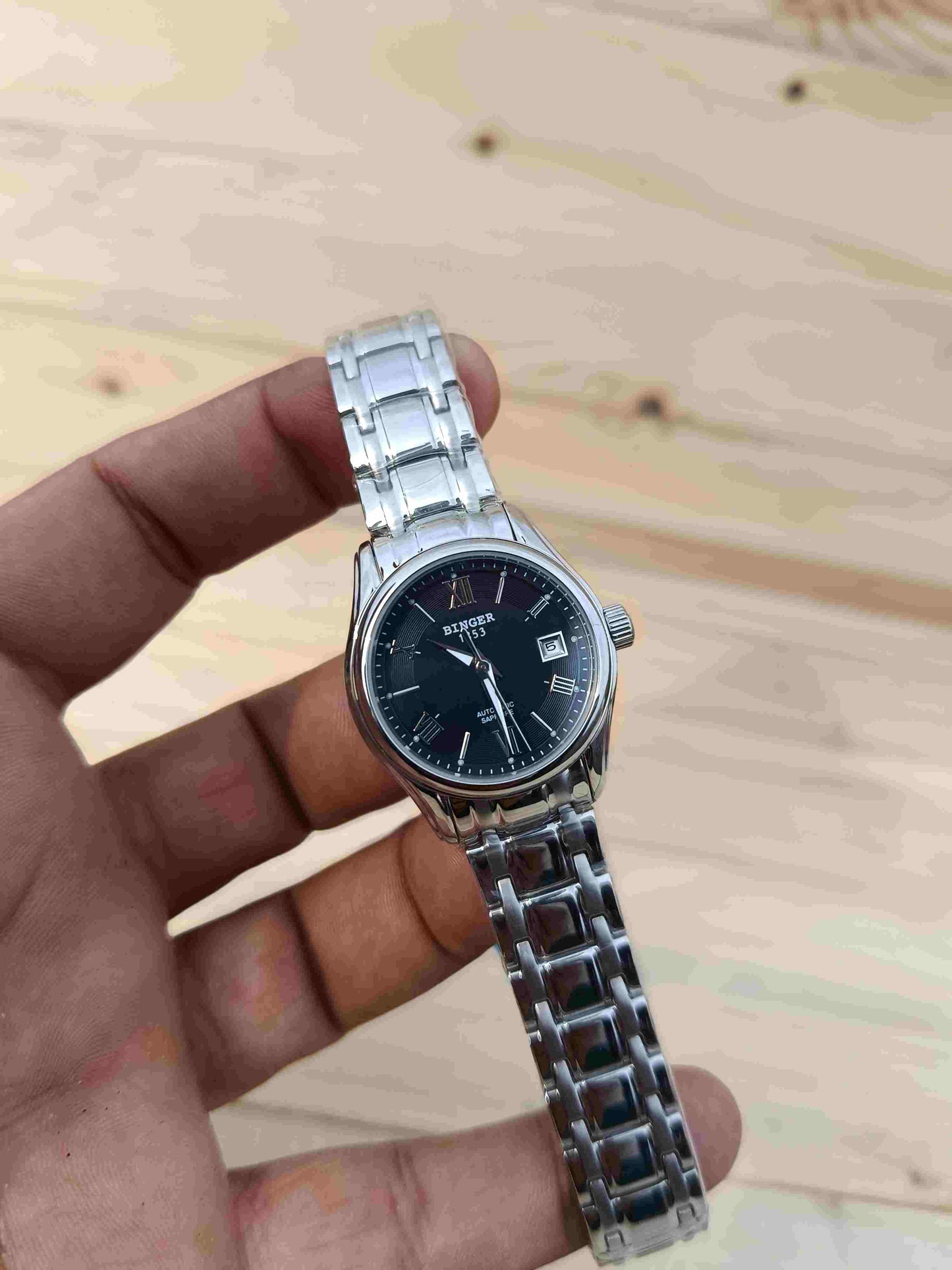 Women's Binger Automatic Watch Black Dial 28mm