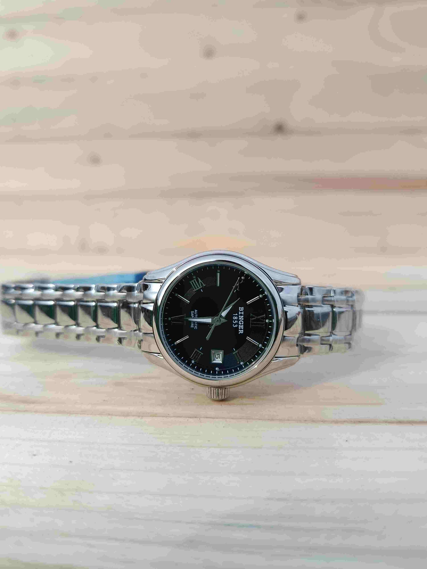 Women's Binger Automatic Watch Black Dial 28mm