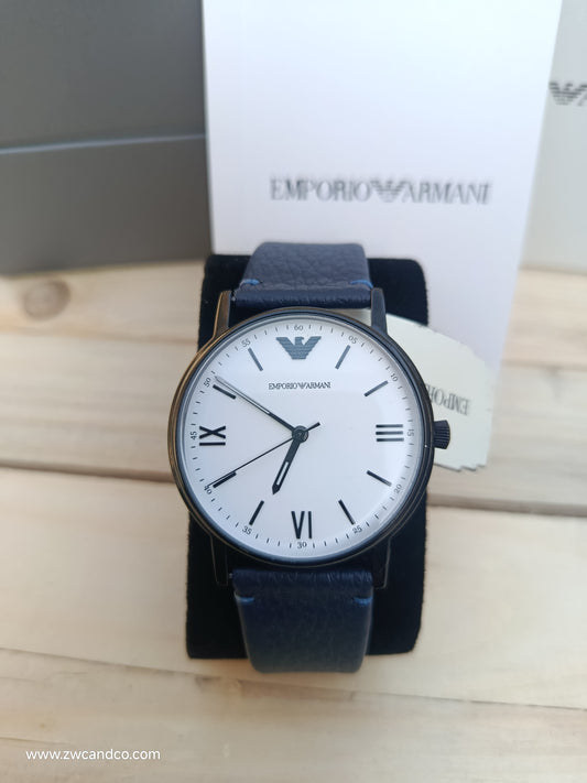 Emporio Armani AR80004 Men’s Analog Quartz Watch with Black Dial