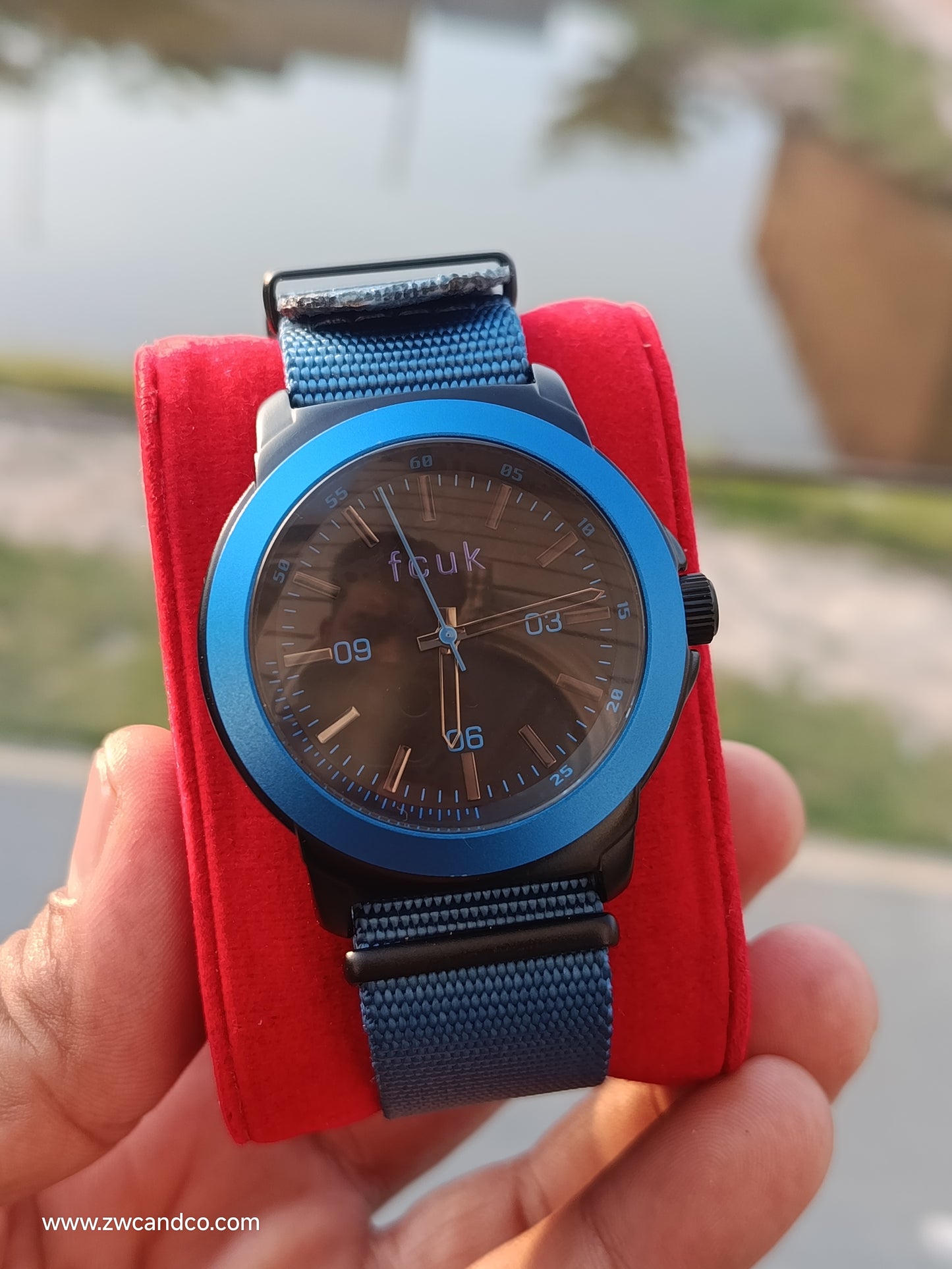 FCUK blue Strap Men’s Watch 42mm – Quartz Movement Stainless Steel Case | Stylish Casual Watch for Men