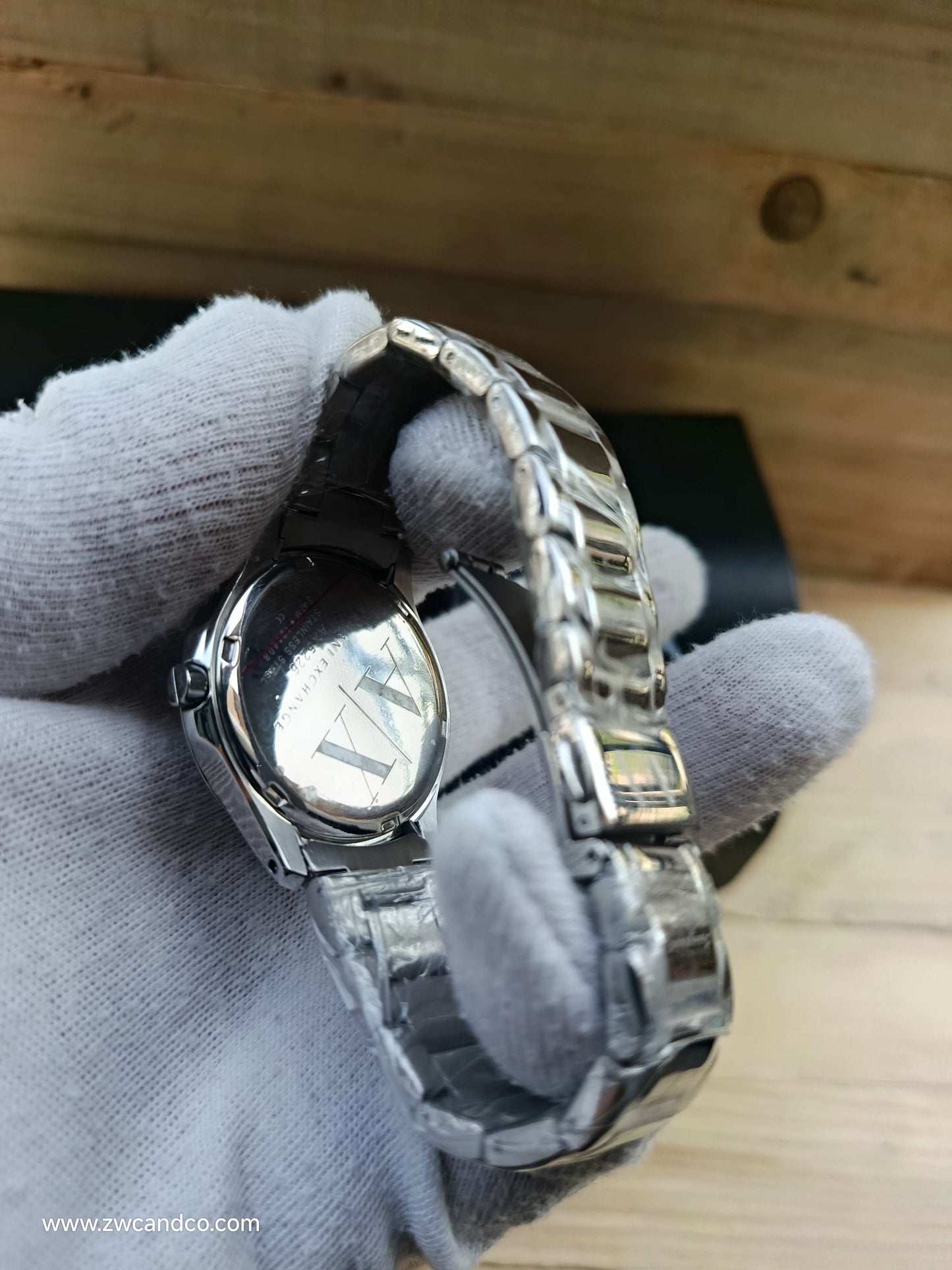Armani Exchange Women’s Stainless Steel Black Dial 37mm Watch – AX5226