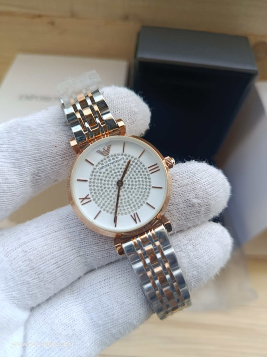 Emporio Armani Women’s Dual Tone Stainless Steel Watch – AR1926