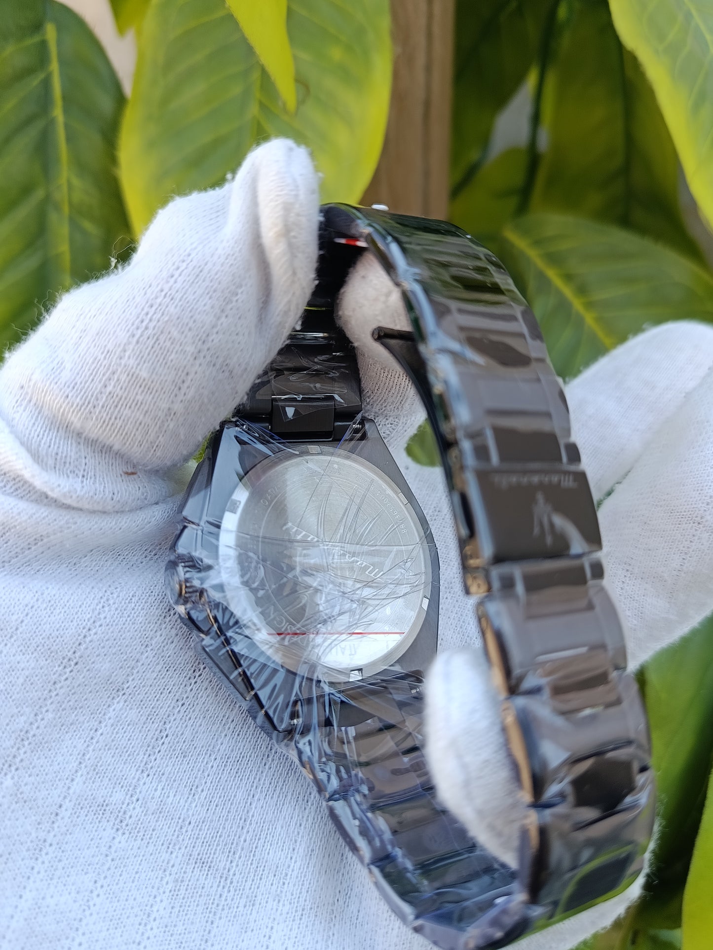 Maserati Men's Chronograph Watch – Gunmetal Steel Bracelet, Silver Textured Dial, Tachymeter Bezel & Dark Subdials
