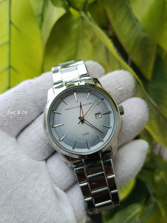 French Connection Men’s Quartz Analog Watch Sky Blue Dial
