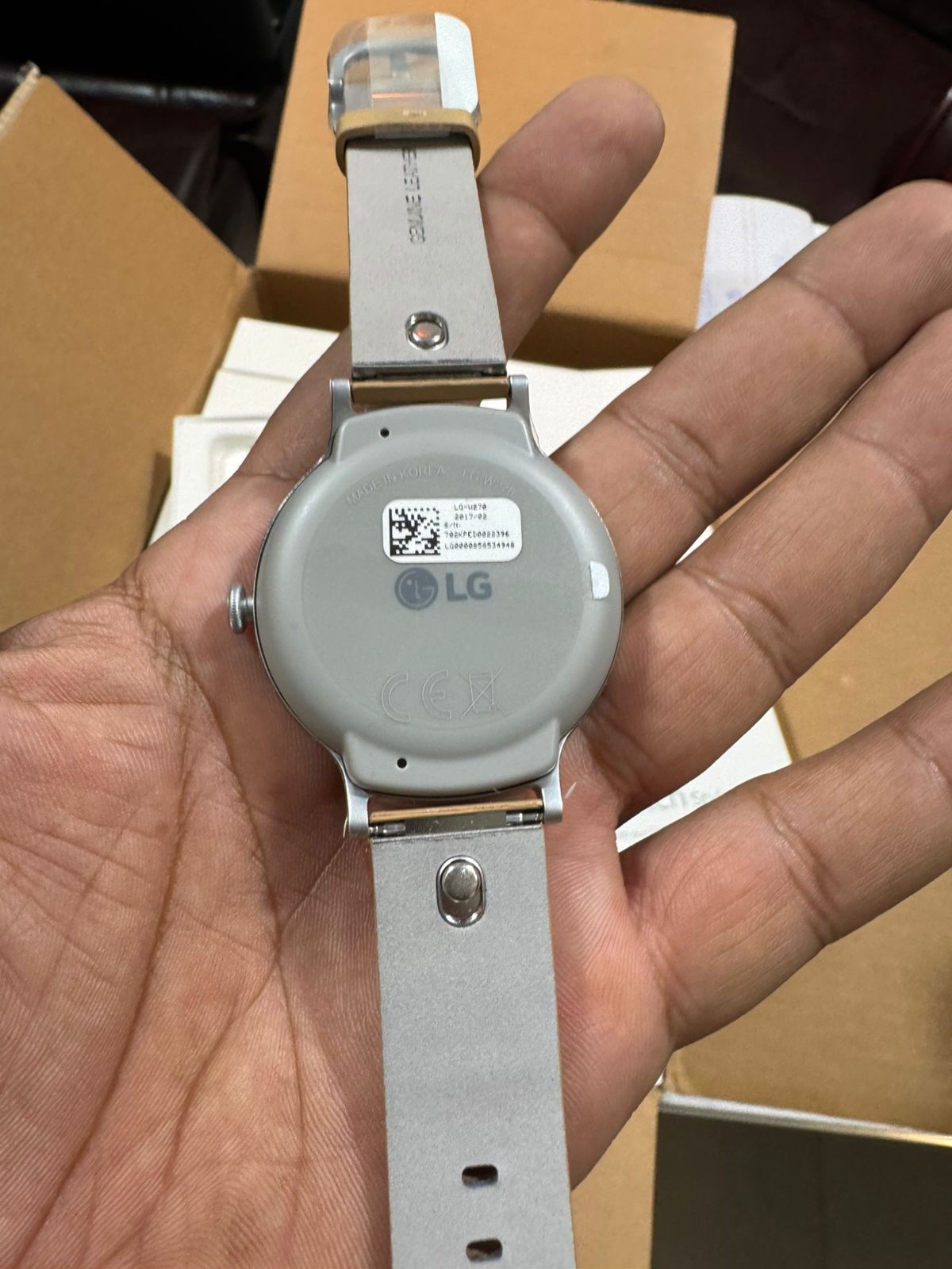 LG Watch Style W270 Smartwatch — Silver/Tan Leather, Android Wear 2.0 (Designed with Google)