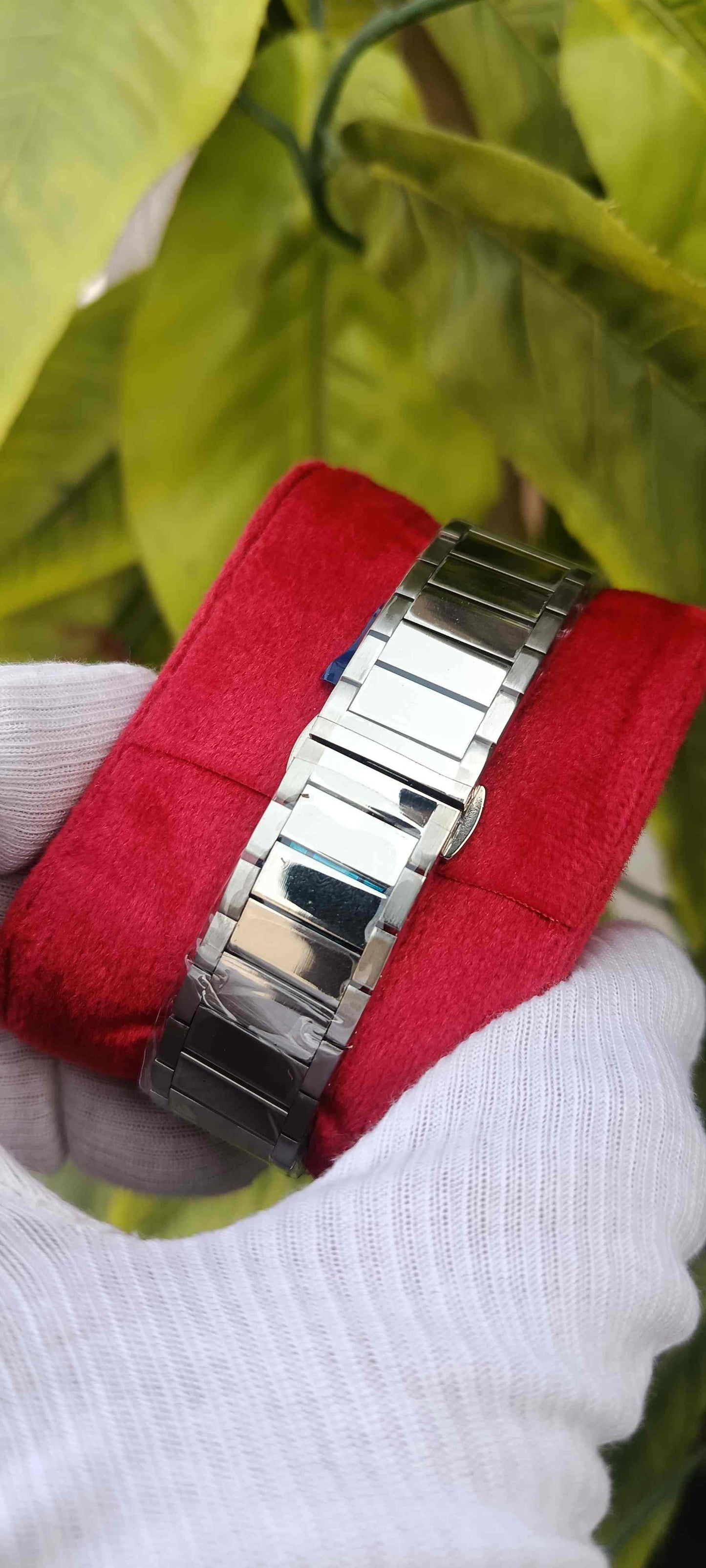 UNIVERSE POINT Navy Dial Bar Marker Watch | Metal Polish Bracelet