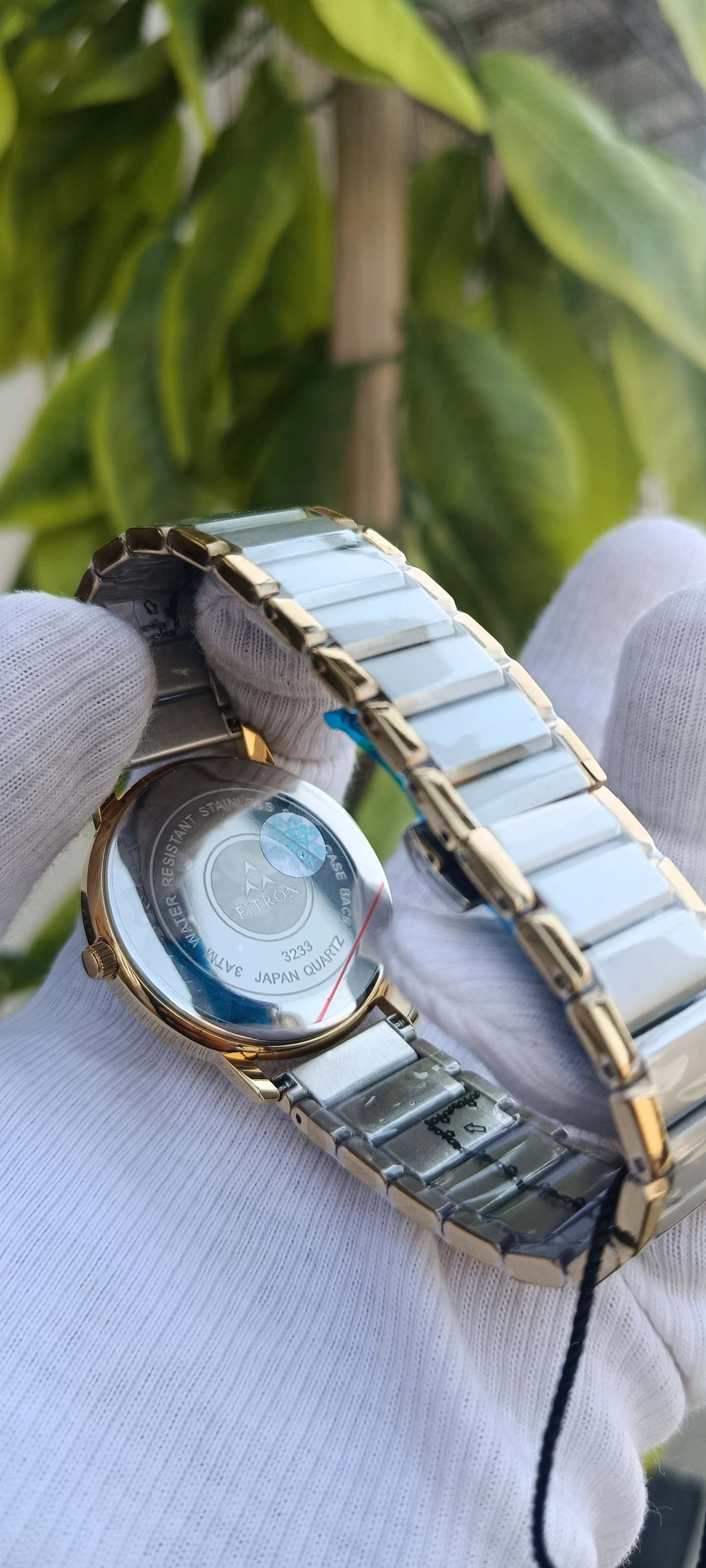 Fitron Quartz Analog Watch – Two-Tone Gold & Silver