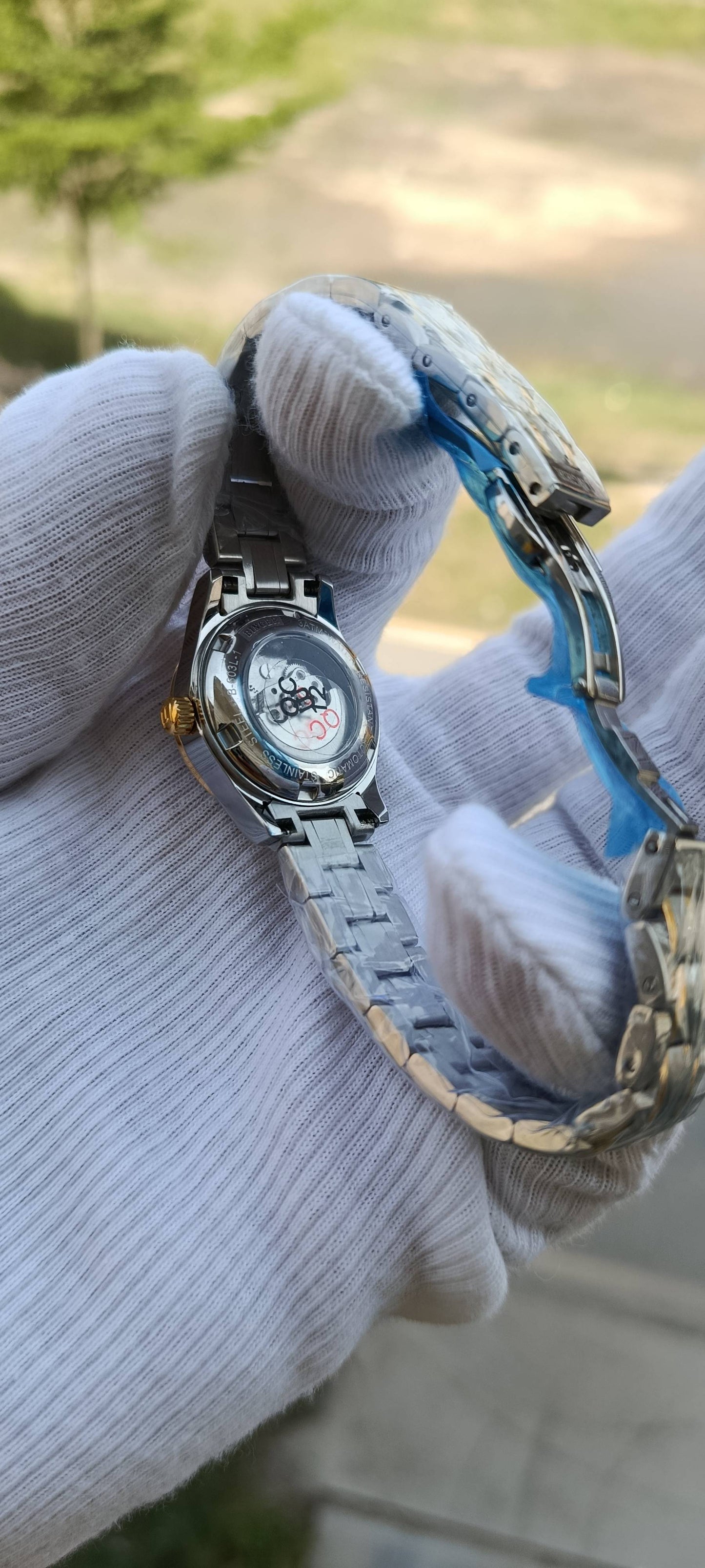 Binger Women's Automatic Watch Double Tone