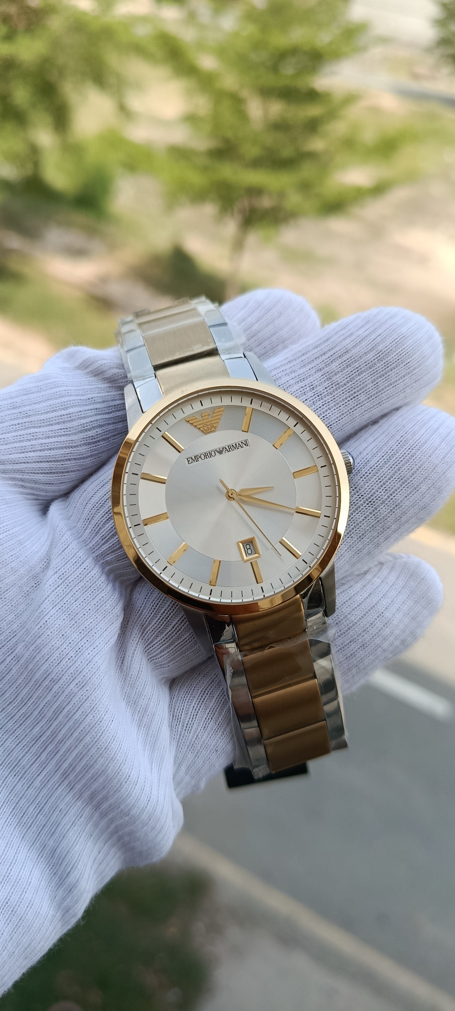 Emporio Armani Men's Two-Tone Stainless Steel Watch AR2449