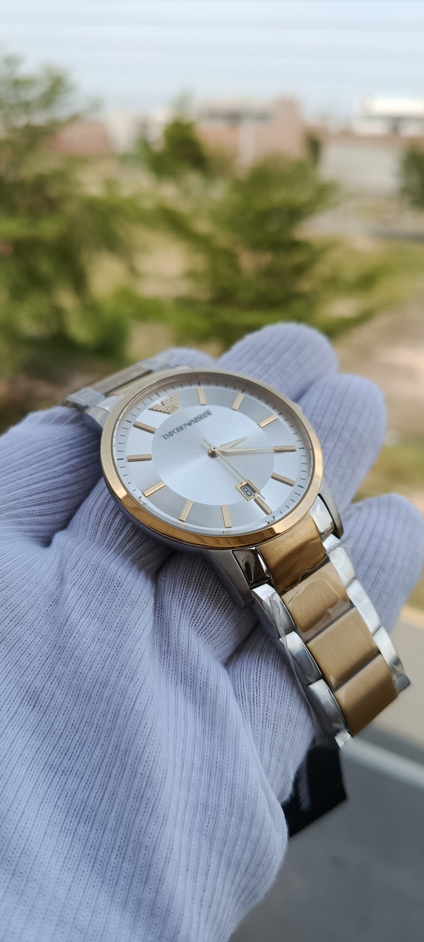 Emporio Armani Men's Two-Tone Stainless Steel Watch AR2449