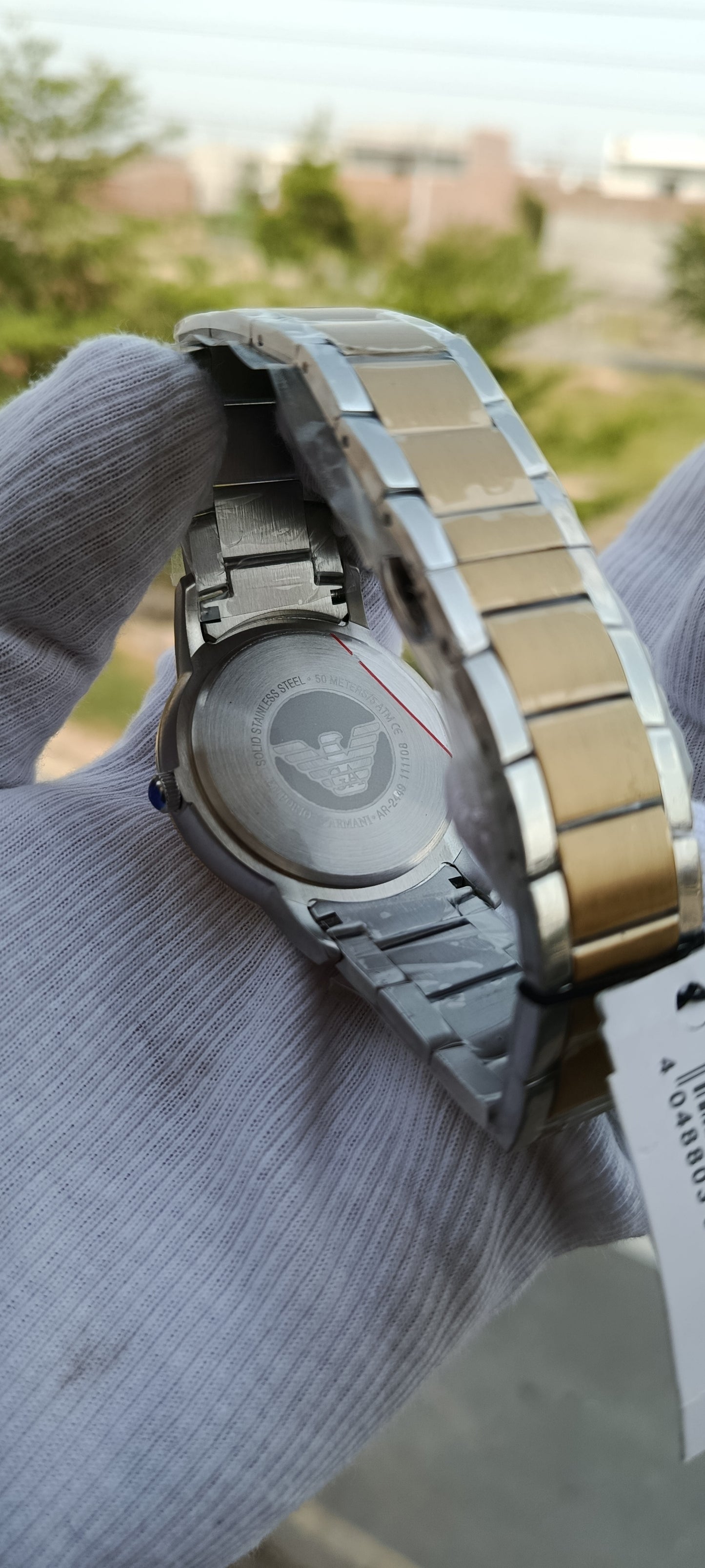 Emporio Armani Men's Two-Tone Stainless Steel Watch AR2449