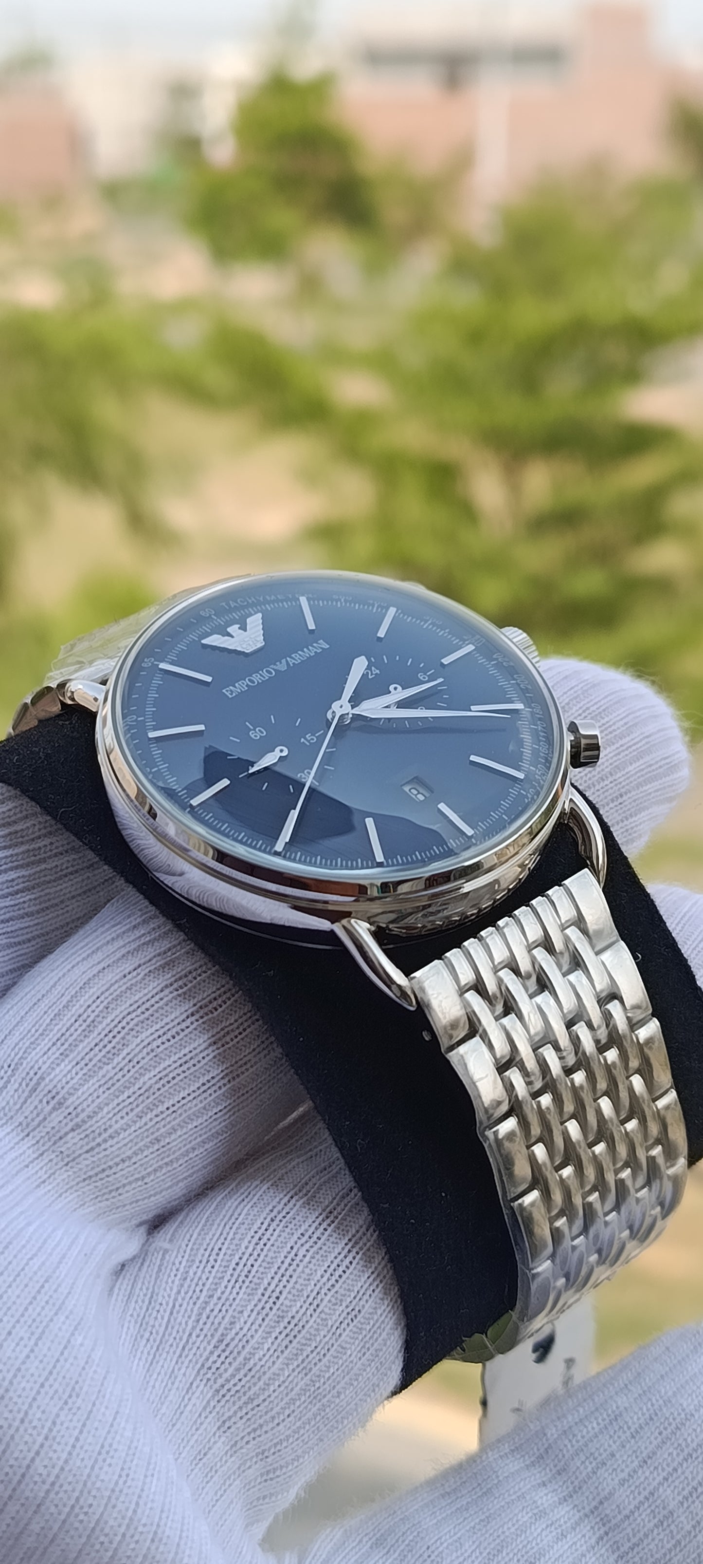 Emporio Armani Men's Chronograph Stainless Steel 43mm Watch AR11238