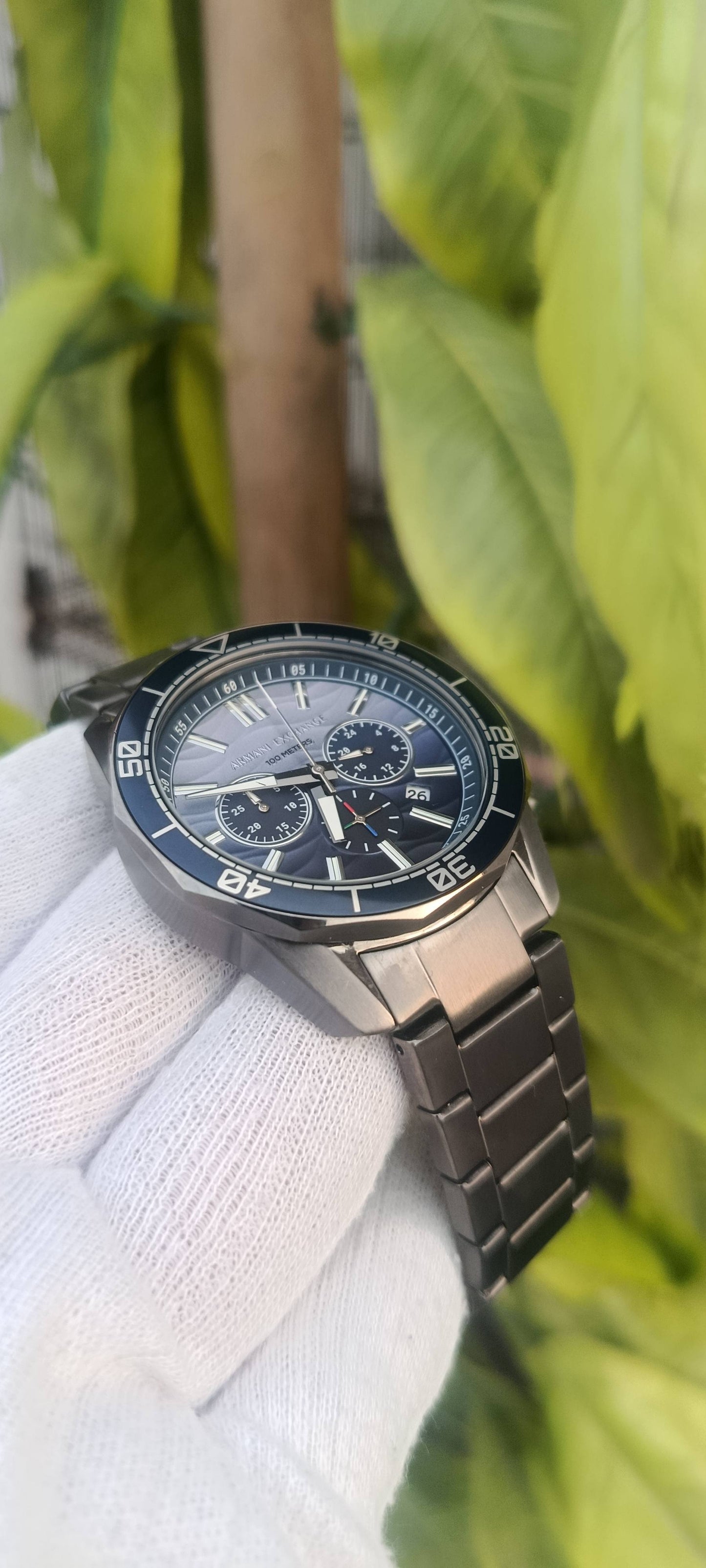 Armani Exchange Spencer Chronograph Gunmetal Grey Watch (AX1967)