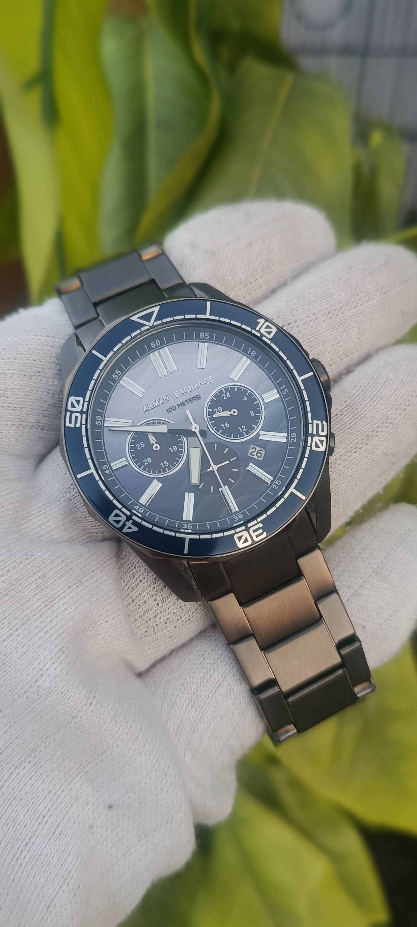 Armani Exchange Spencer Chronograph Gunmetal Grey Watch (AX1967)