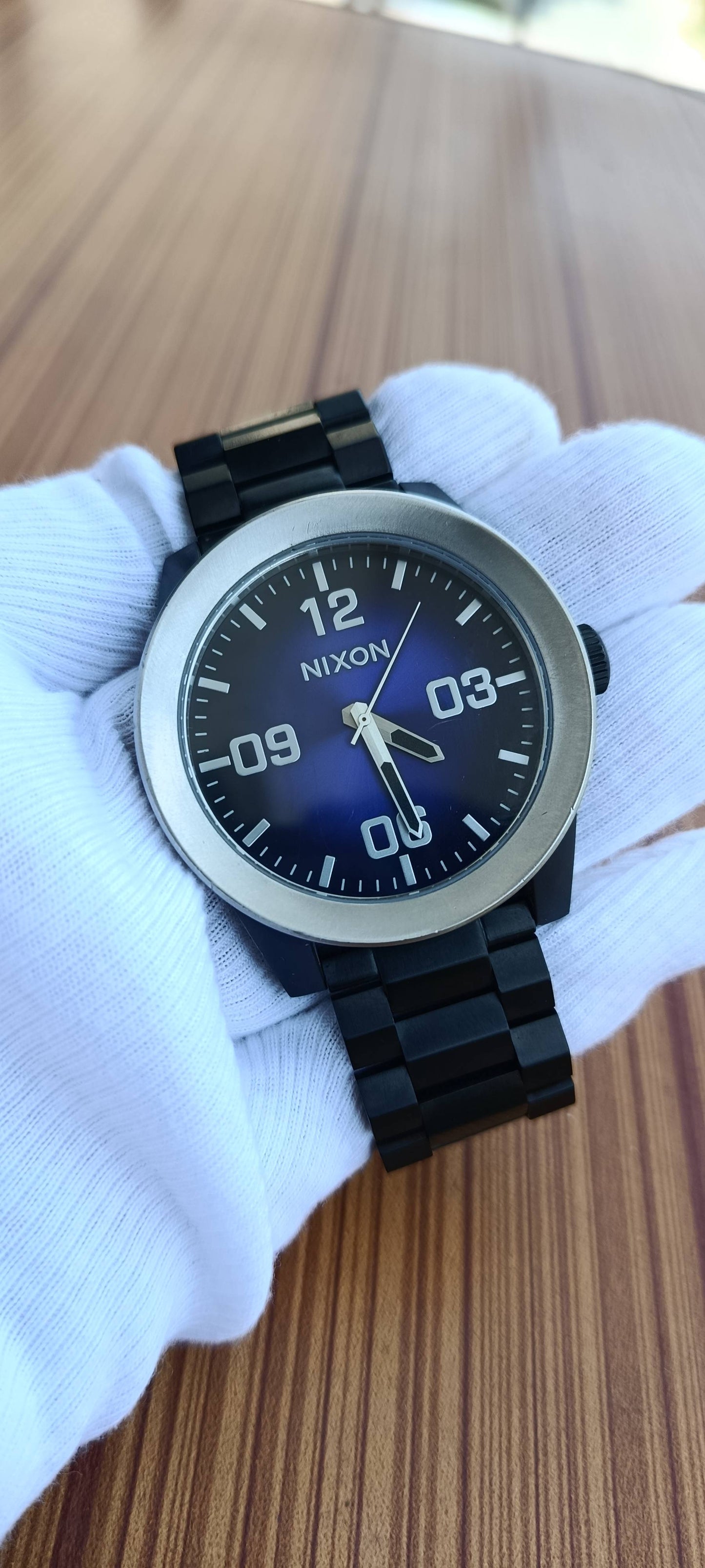 Nixon Corporal SS Blue Ombre Dial Men's Tactical Watch (Model: A346-2655-00)