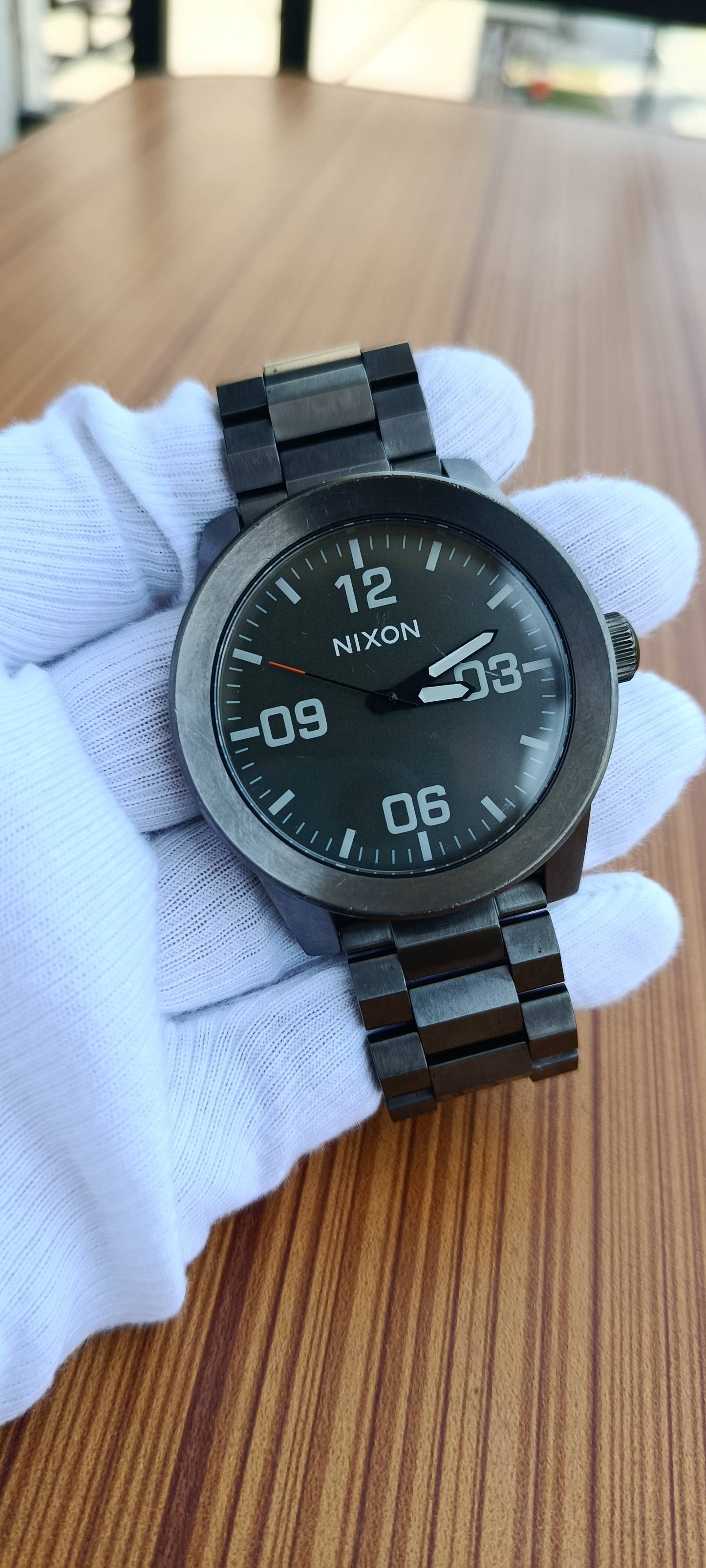 Nixon The Corporal SS Matte Black Classic Men's Field Watch (Model: A346 Series)