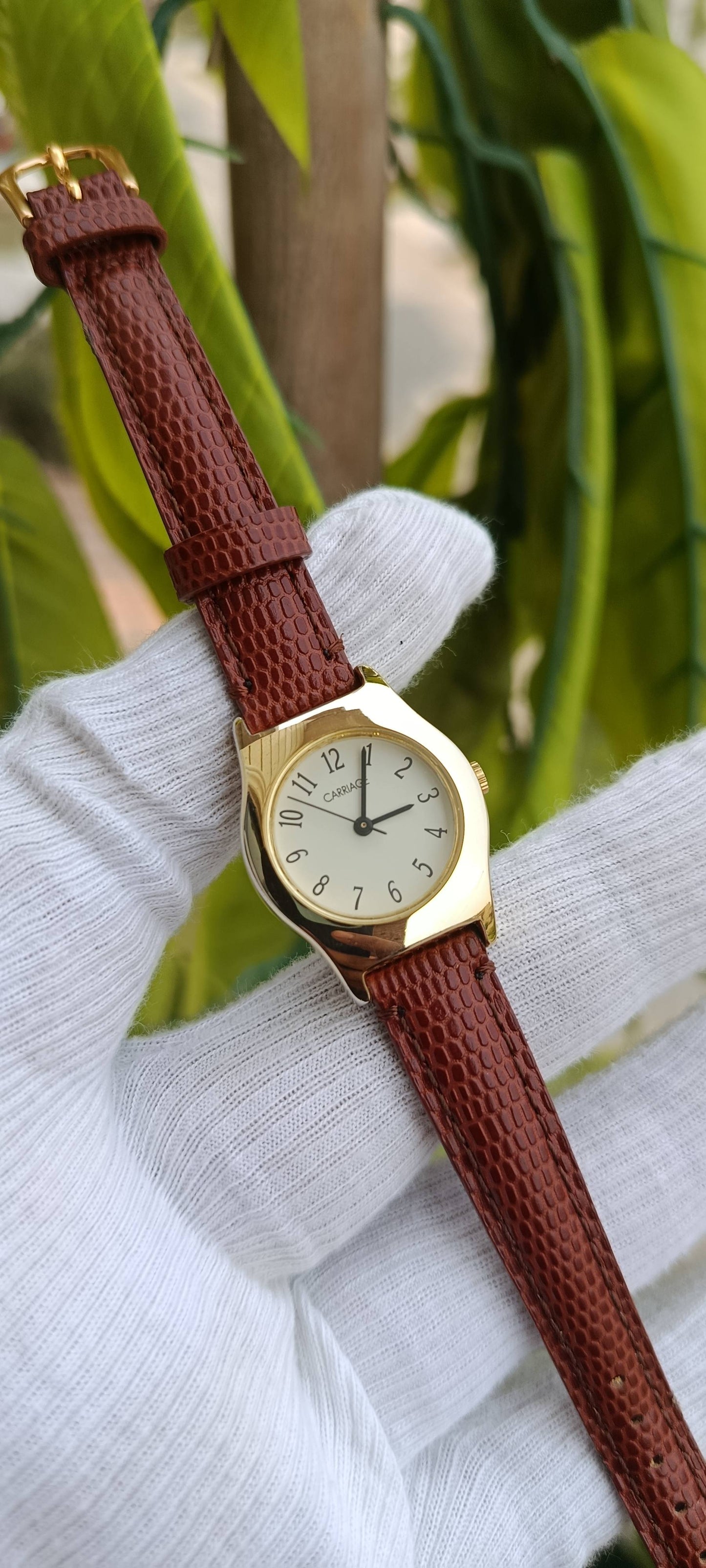 Vintage Carriage by Timex Gold-Tone Women's