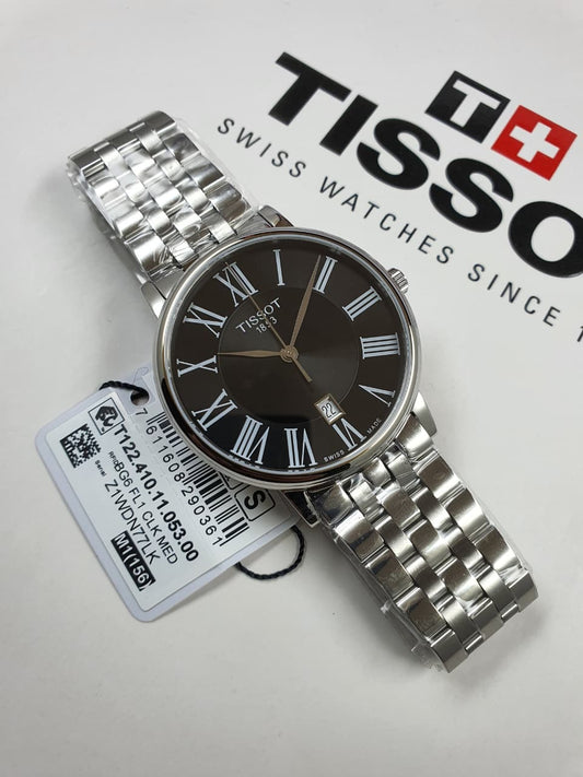Tissot T122.410.11.053.00 Carson Premium Men's Stainless Steel Black Dial Swiss Watch
