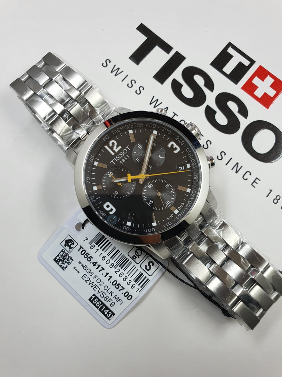 Tissot T055.417.11.057.00 PRC 200 Men's Chronograph Black Dial Swiss Watch