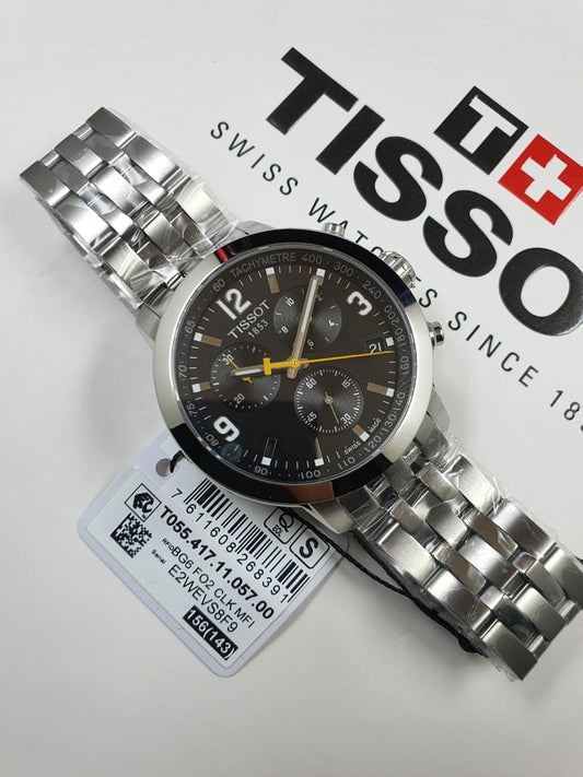 Tissot T055.417.11.057.00 PRC 200 Men's Chronograph Black Dial Swiss Watch