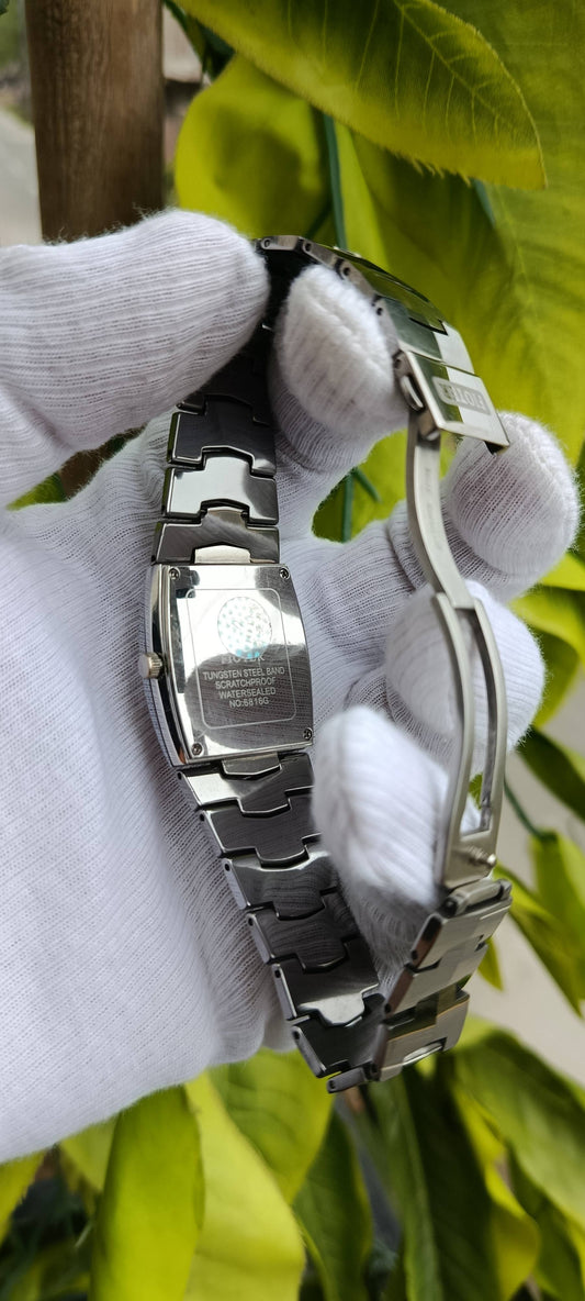 Fioter Quartz Watch, Mother of Pearl Tonneau Dial, ceramics