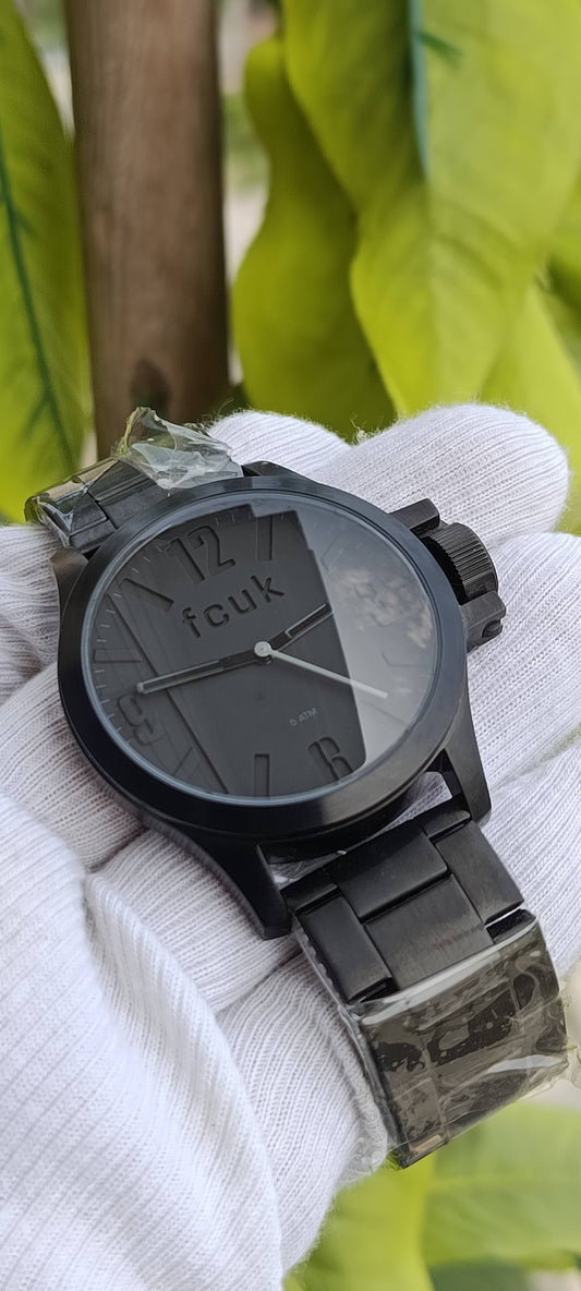 Fuck French Connection Black 46mm Watch