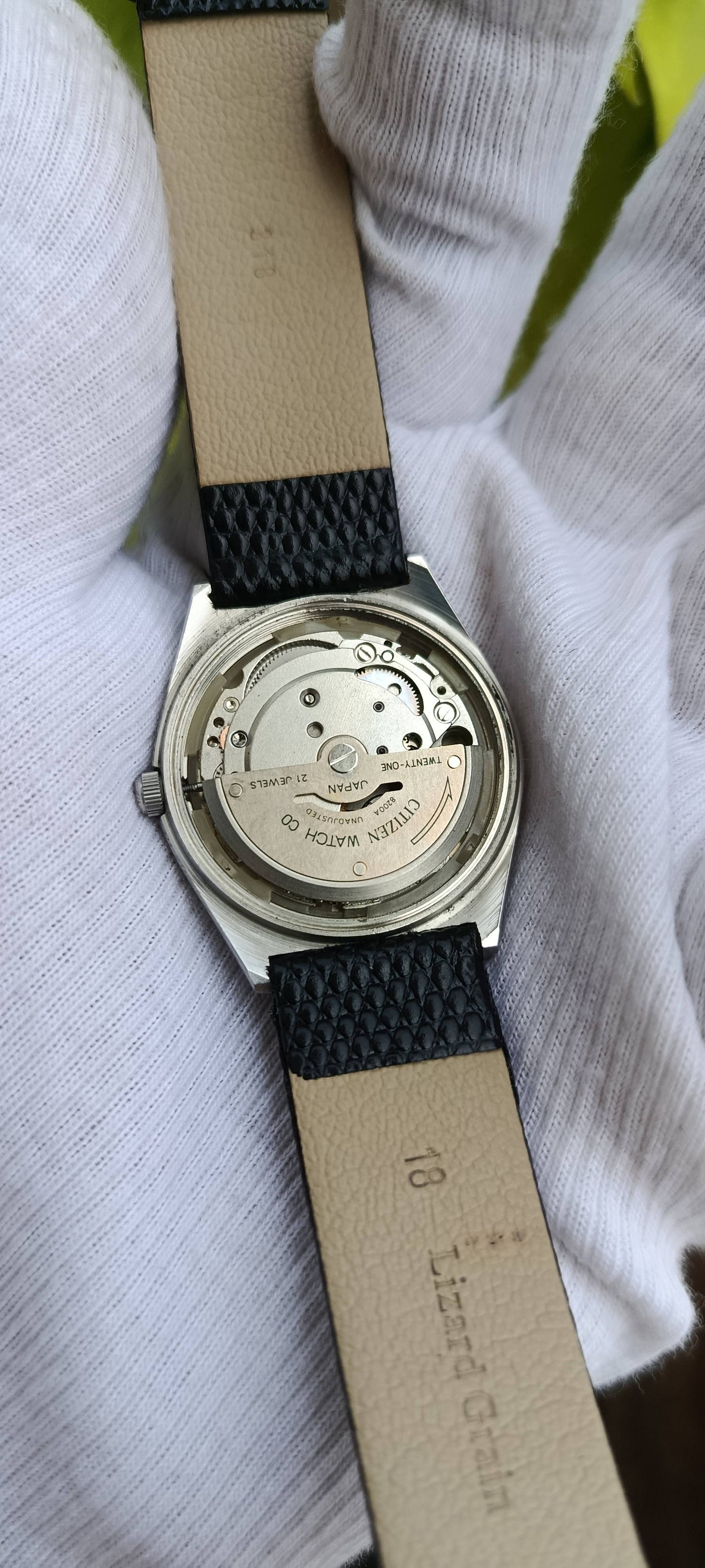 Citizen Automatic Cal. 8200A, 21 jewels, Japan-made