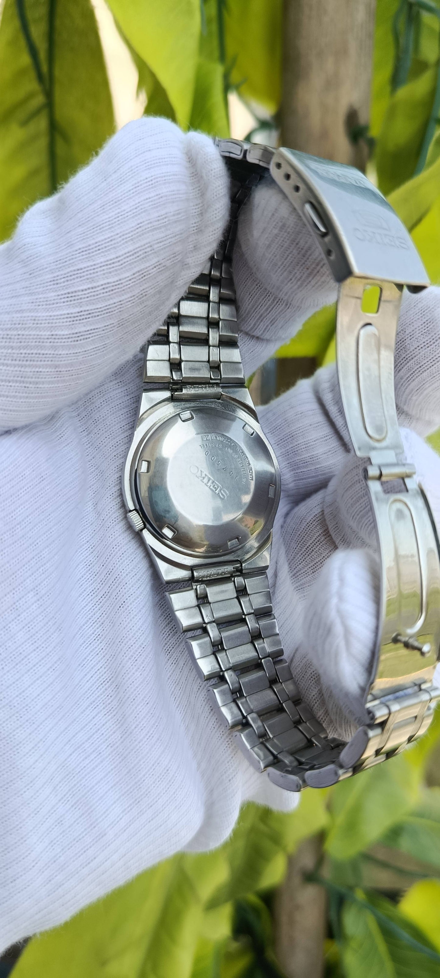 Vintage Seiko 5 Automatic Watch | 21 Jewels Day-Date | Stainless Steel Bracelet | Made in Japan