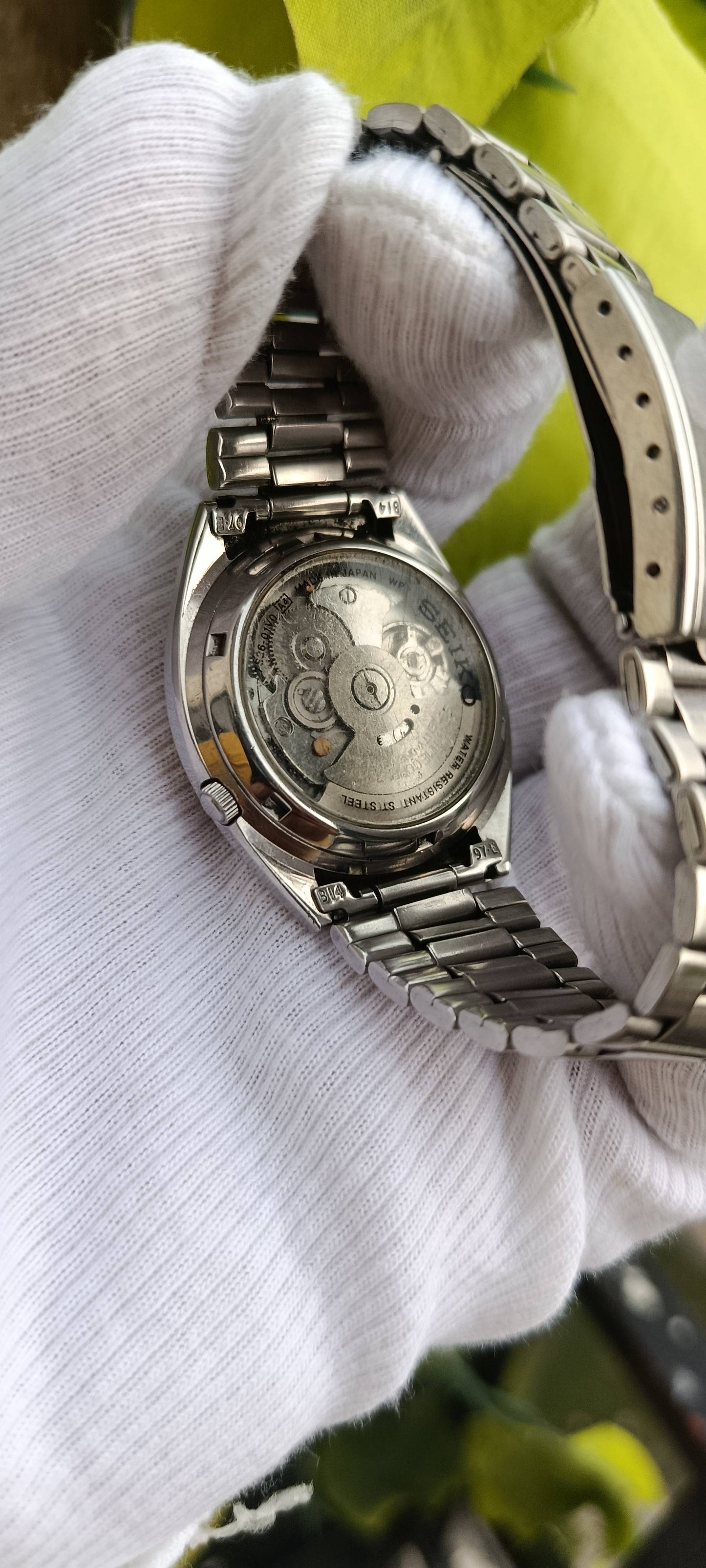Vintage Seiko 5 Automatic Watch | Blue Dial | Day-Date | Stainless Steel Bracelet | Made in Japan