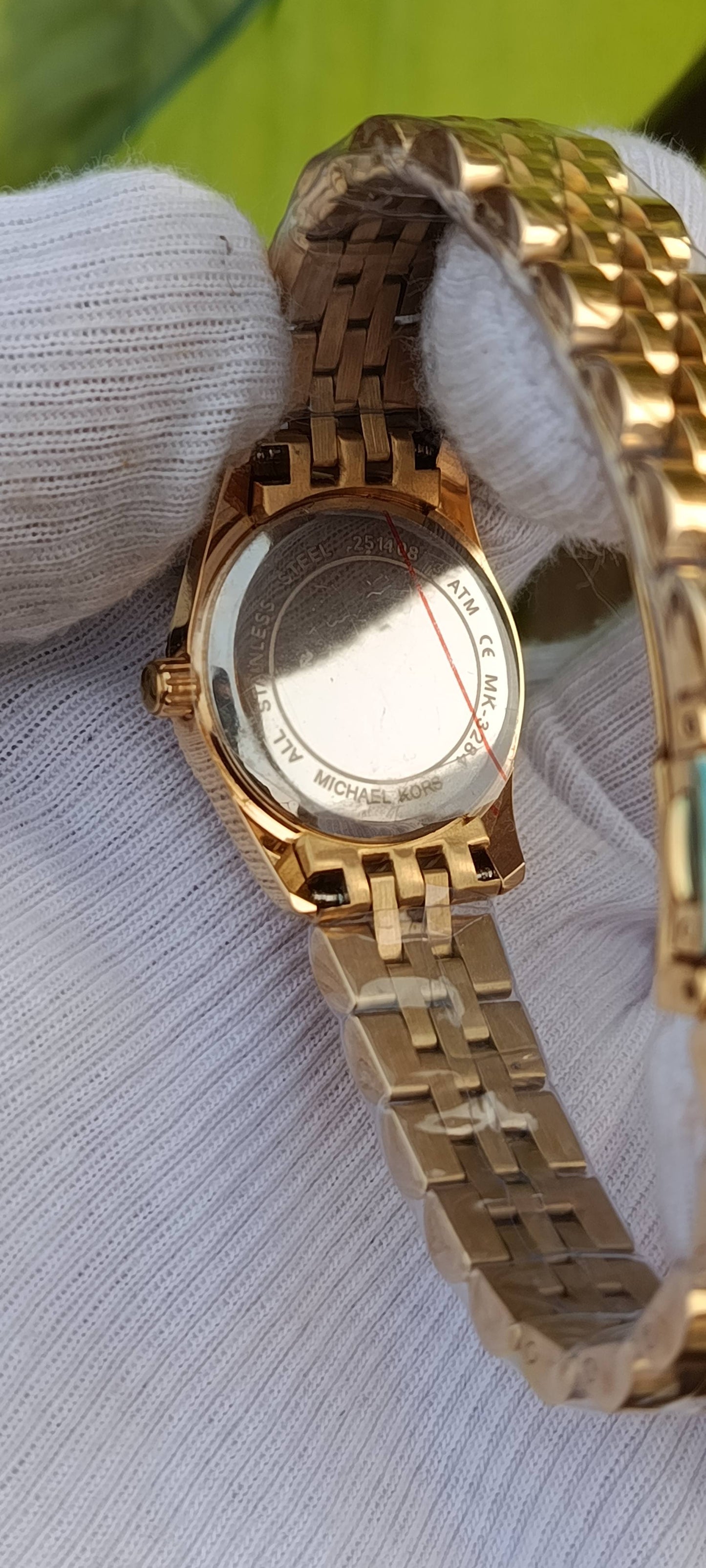Michael Kors Lexington Gold-Tone Stainless Steel Watch – Black Dial, Women's