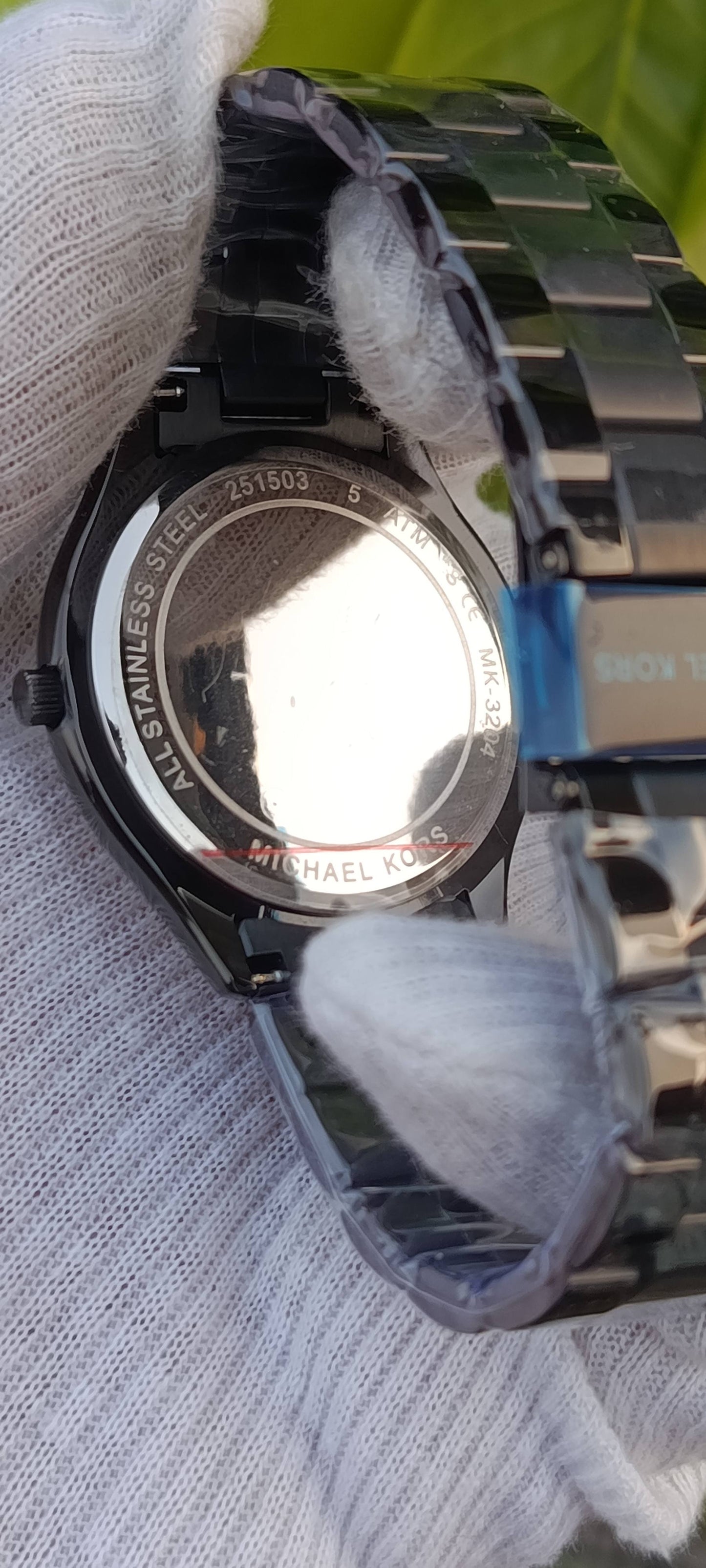 Michael Kors Slim Runway Watch – All Black, Gold-Tone Accents Unisex 40mm