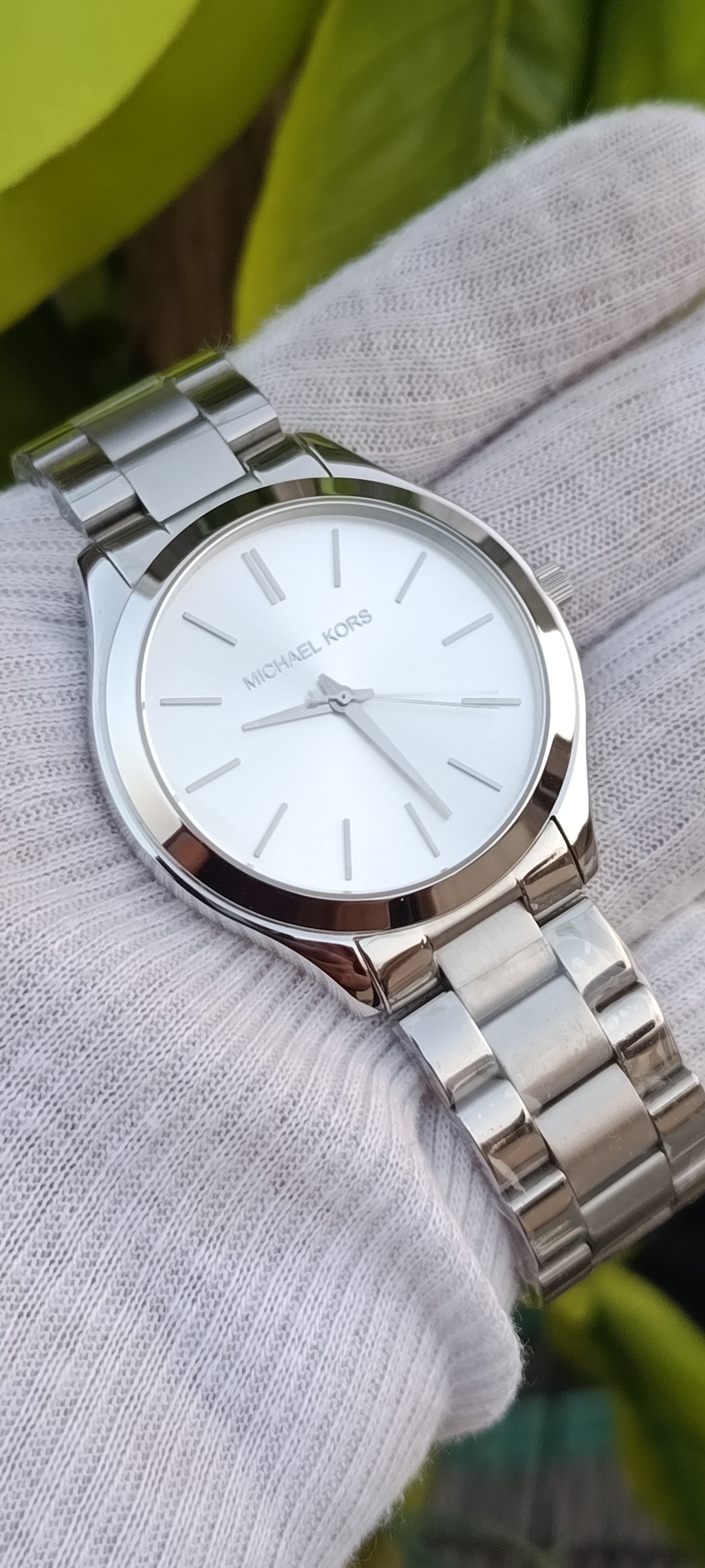Michael Kors Slim Runway MK3178 Silver Unisex Watch