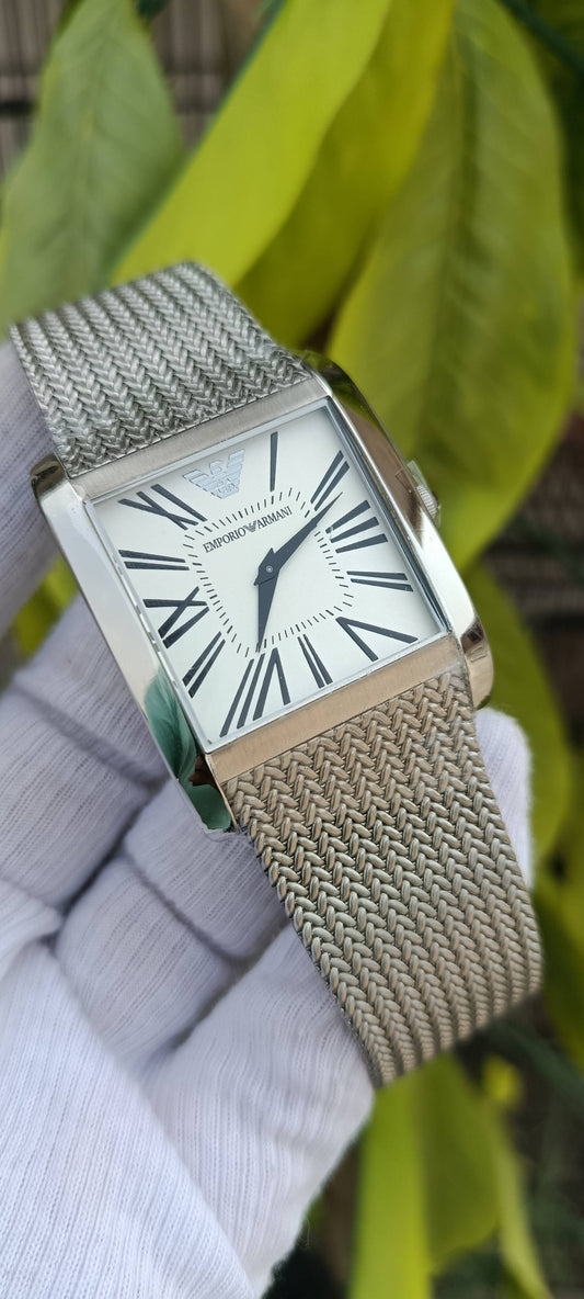 Emporio Armani Men's Rectangular Watch